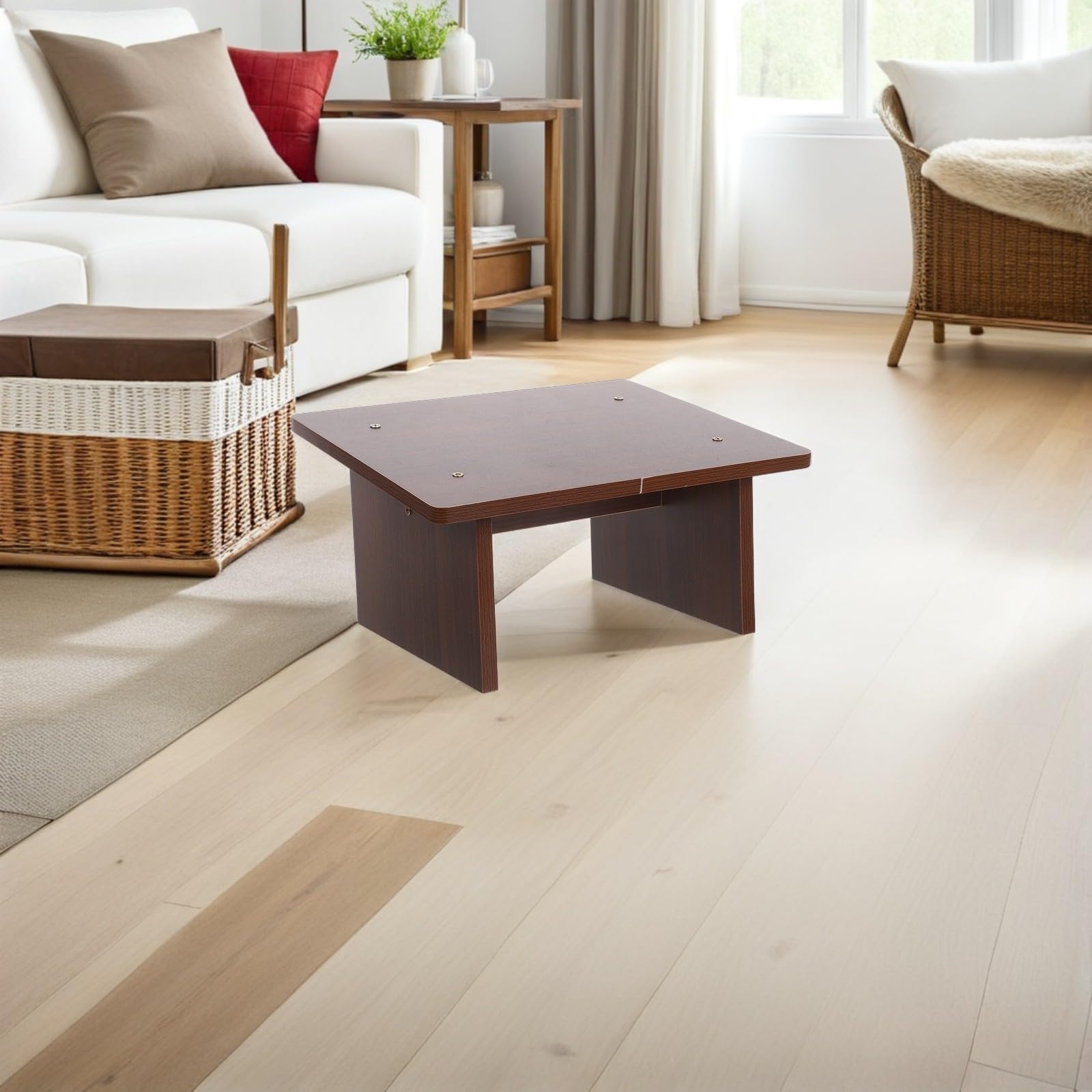 Reposapiés de Oficina de Madera, Reposapiés Debajo Mesa para Adultos, Pedestal de Pie Inclinado, Estable, para Sala de Estar y Dormitorio
