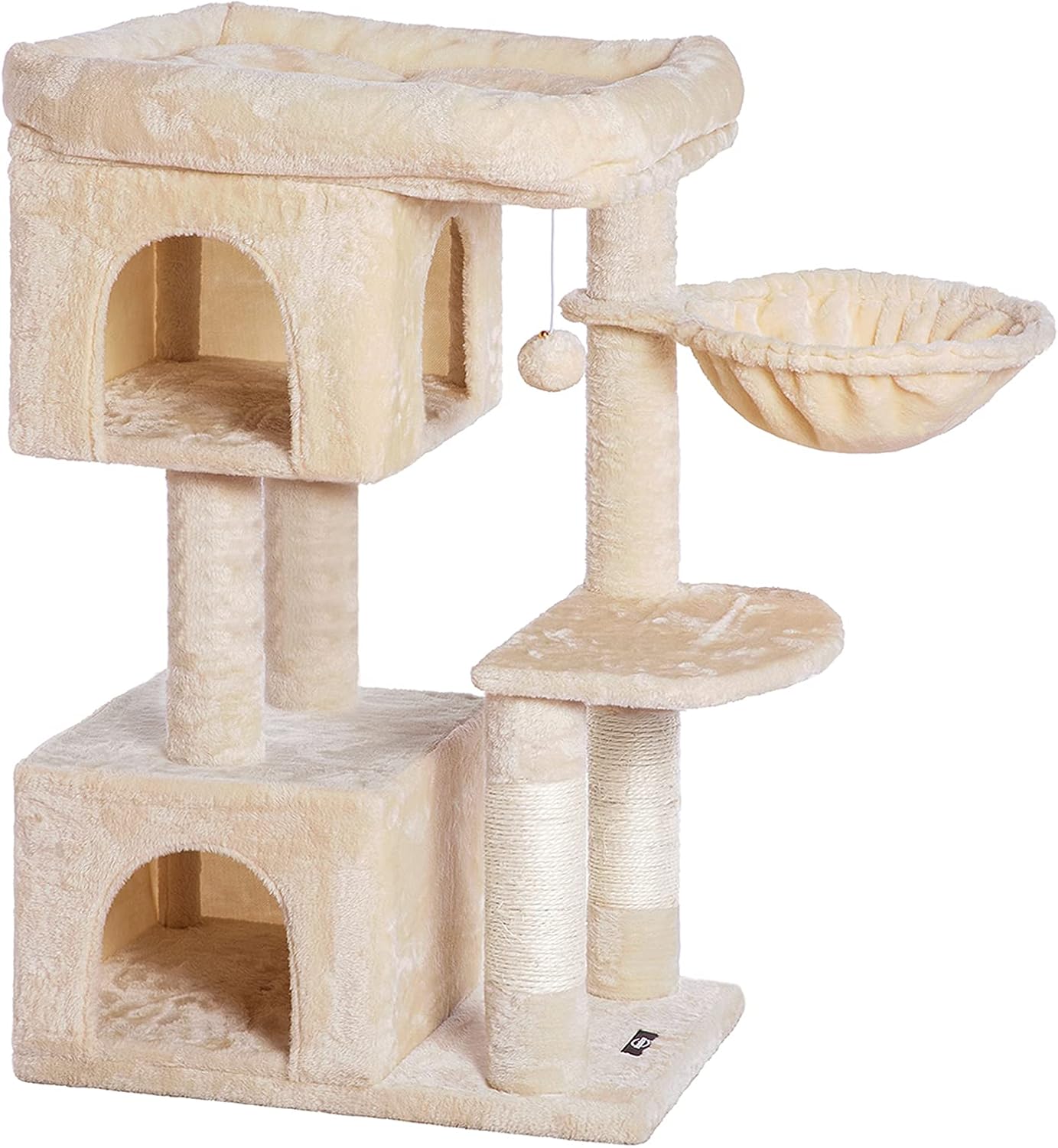 HOOBRO Cat Tree for Large Cats, Cat Tower with 2 Plush Condos and Sisal Scratching Posts, Cat Activity Tree, Release The Nature of Cats,…