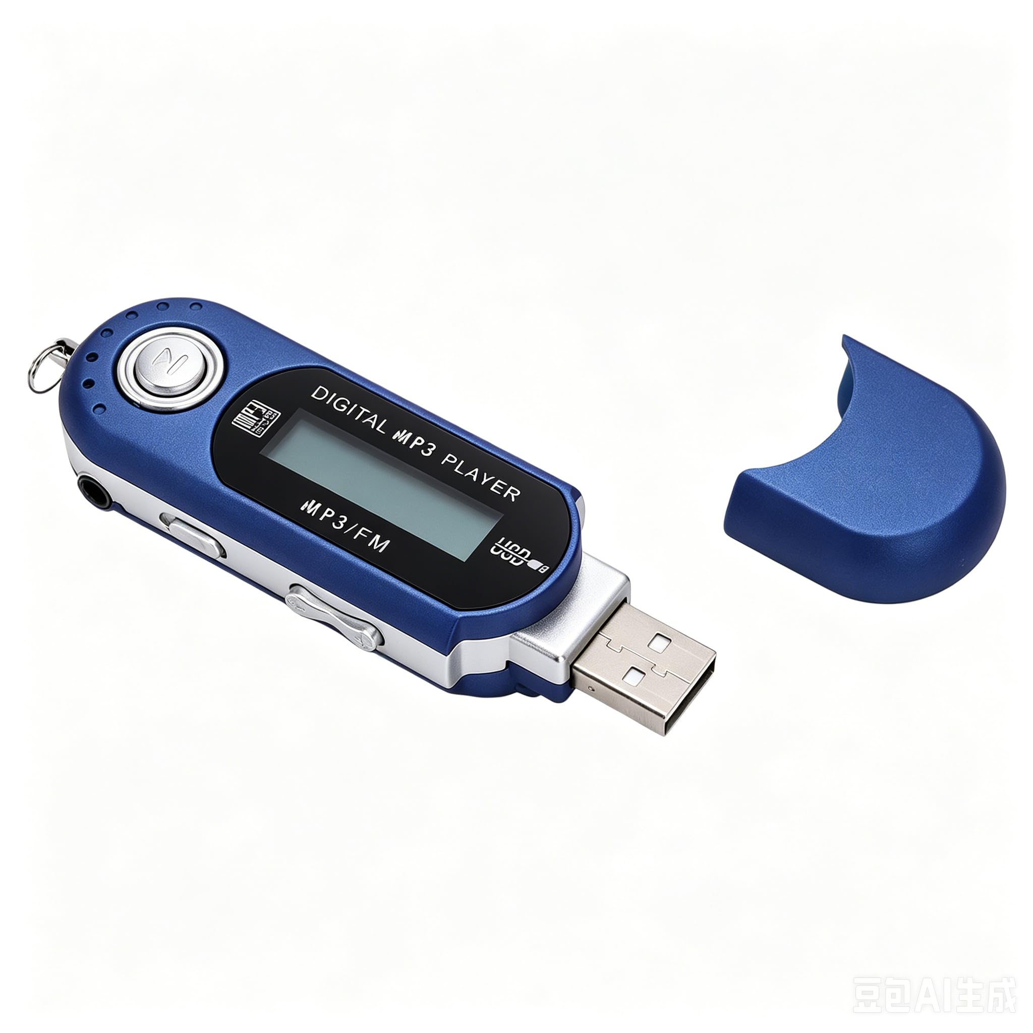 Yoidesu Retro USB MP3 Player, LCD Display Music Player Supports MP3 WMA Formats with Synchronized Lyrics, USB Port, Card up to 32GB Auto Shutdown, Ideal Gifts for Mate (Blue)-image-2