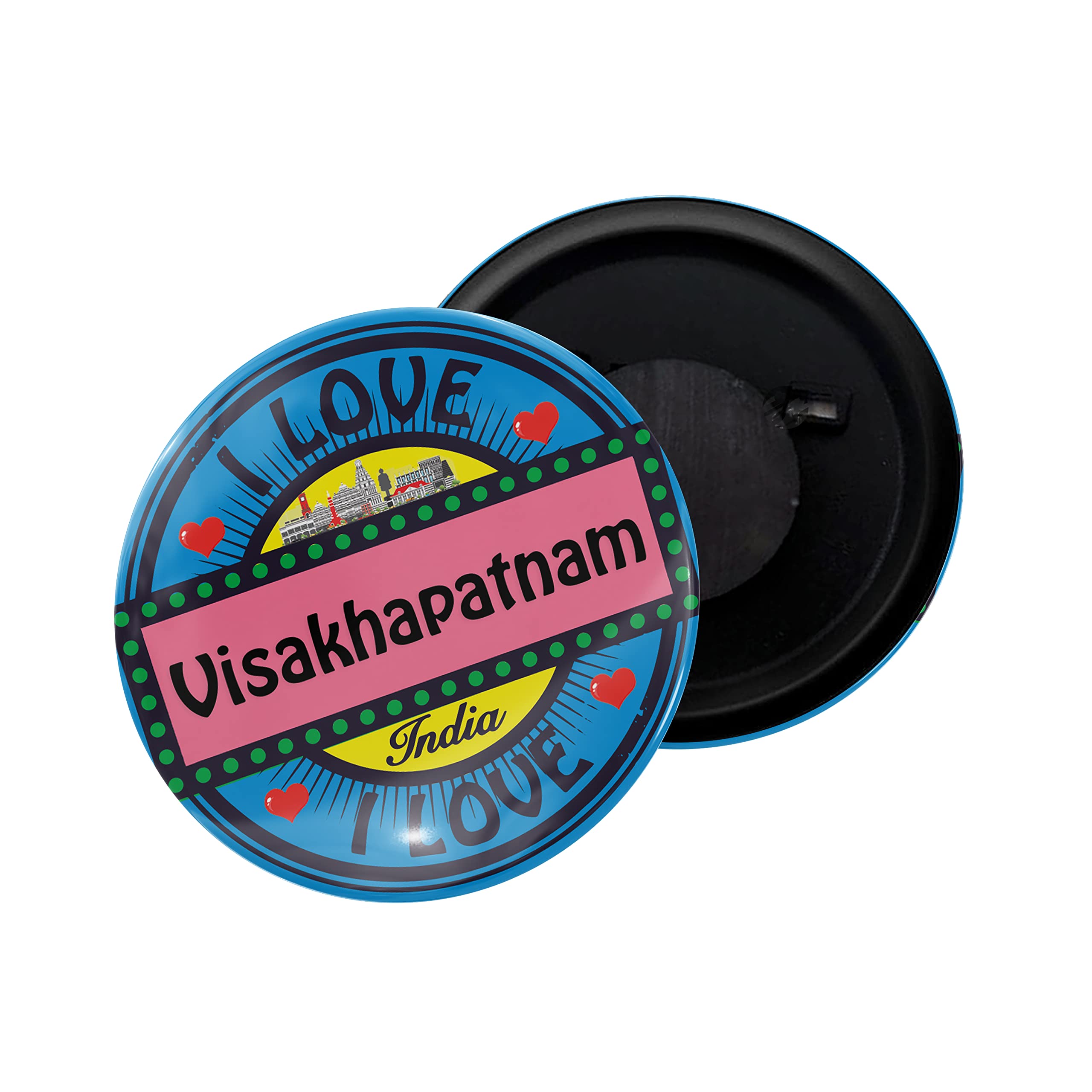 dhcrafts Fridge Magnet Multicolor I Love Vishakhapatnam Glossy Finish Design Pack of 1 (58mm) (B0BYDWQGPG) Amazon Price History, Amazon Price Tracker