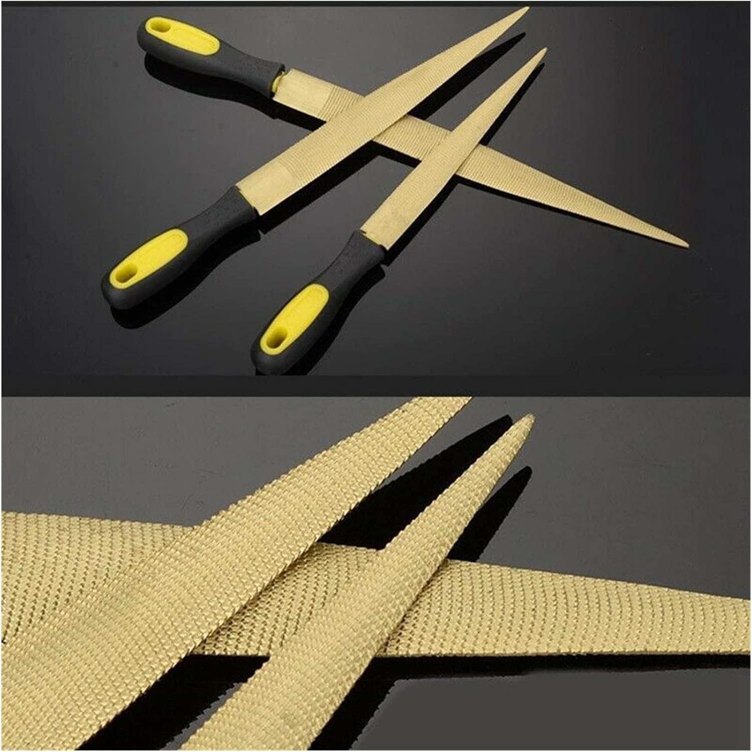 4PCS 4/6/ 8/10 Inch Rasp Files Rasp Woodworking Carving Files Set Fit for Hard Processing/Plastic Rubber Grinding