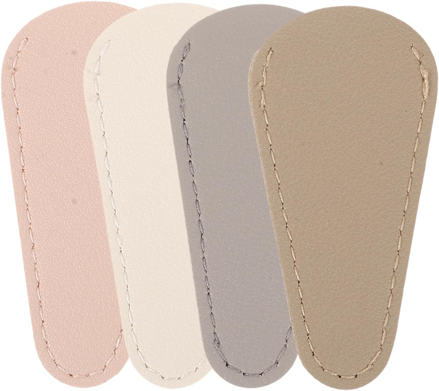 Outanaya 4pcs Protective Cuticle Scissor Covers Pu Nipper Caps for Manicure Tools Stylish and for Nail Salons and Home Use