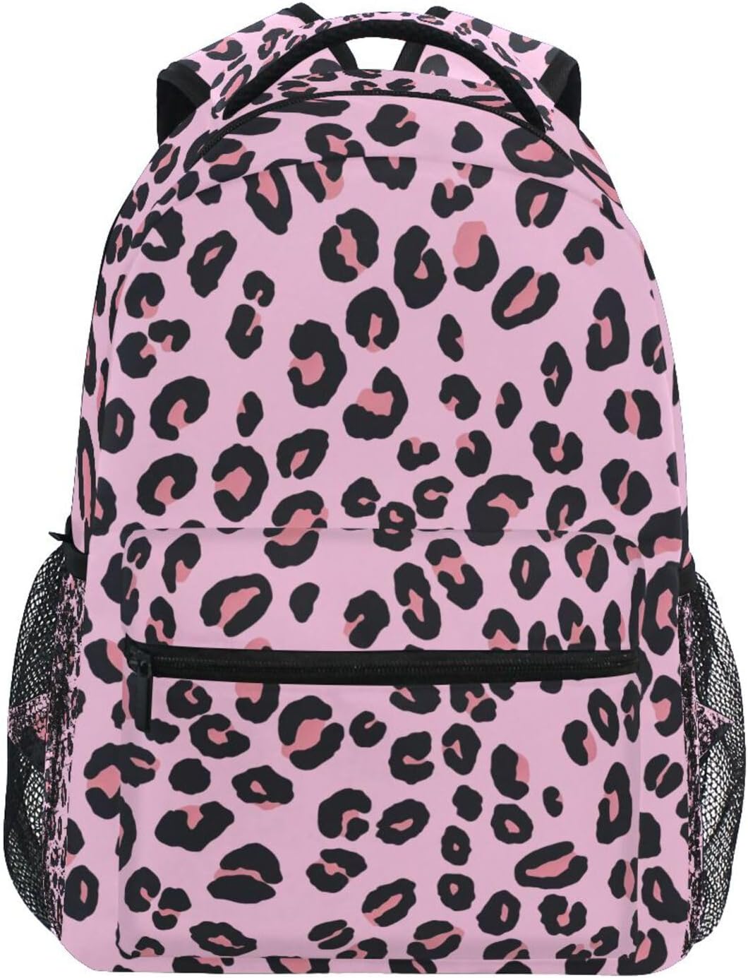 ALAZA Leopard Print Cheetah Pink Backpacks for Girls Boys School Backpack Kids Bookbag 3rd 4th 5th Grade Elementary Travel Laptop Shoulder Bag Students Daypacks
