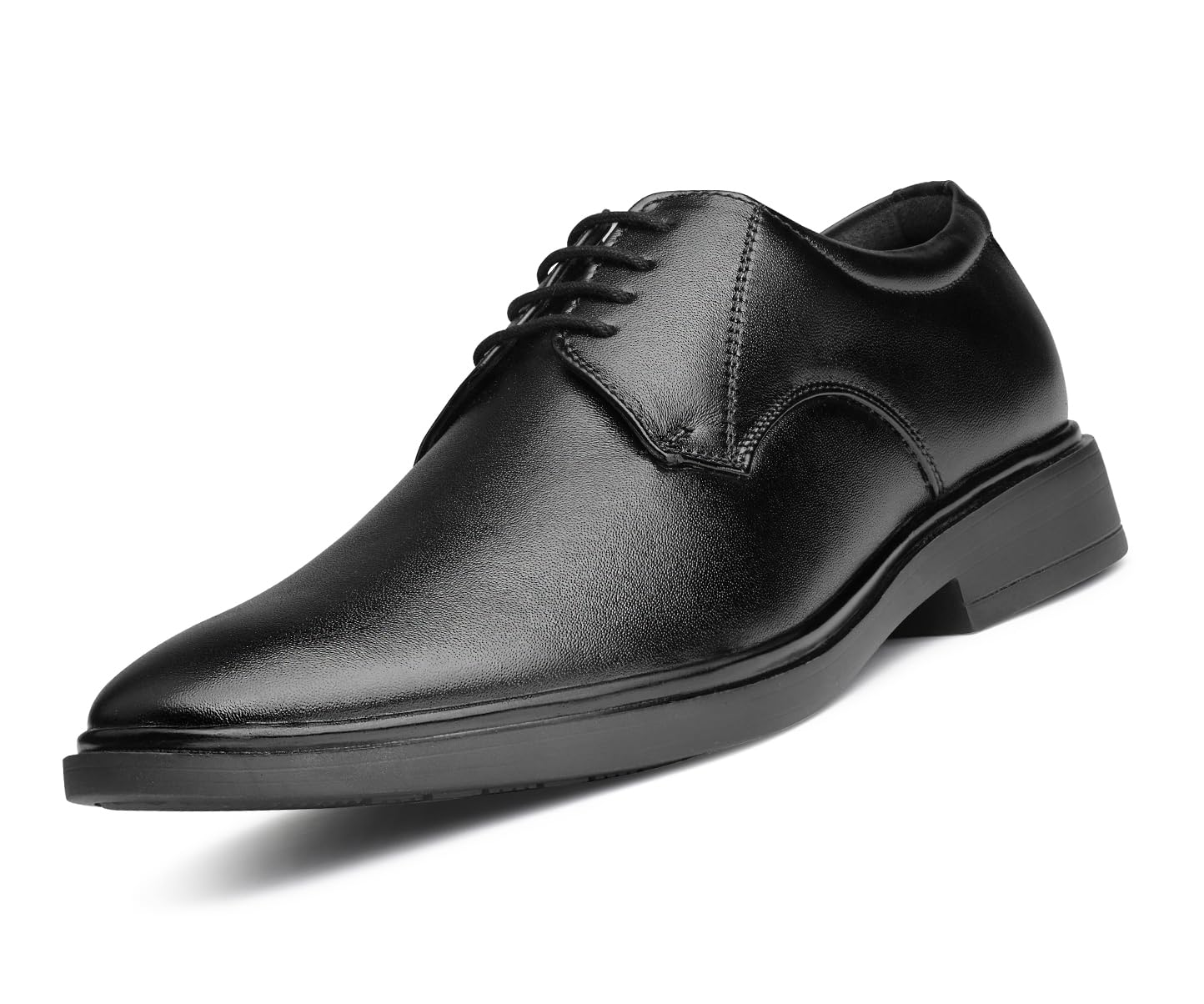 Raven Black Genuine Leather Shoes for Men | Formal Shoes for Men | EVA Sole Comfort Cushion| LSFXPLJB-image-38
