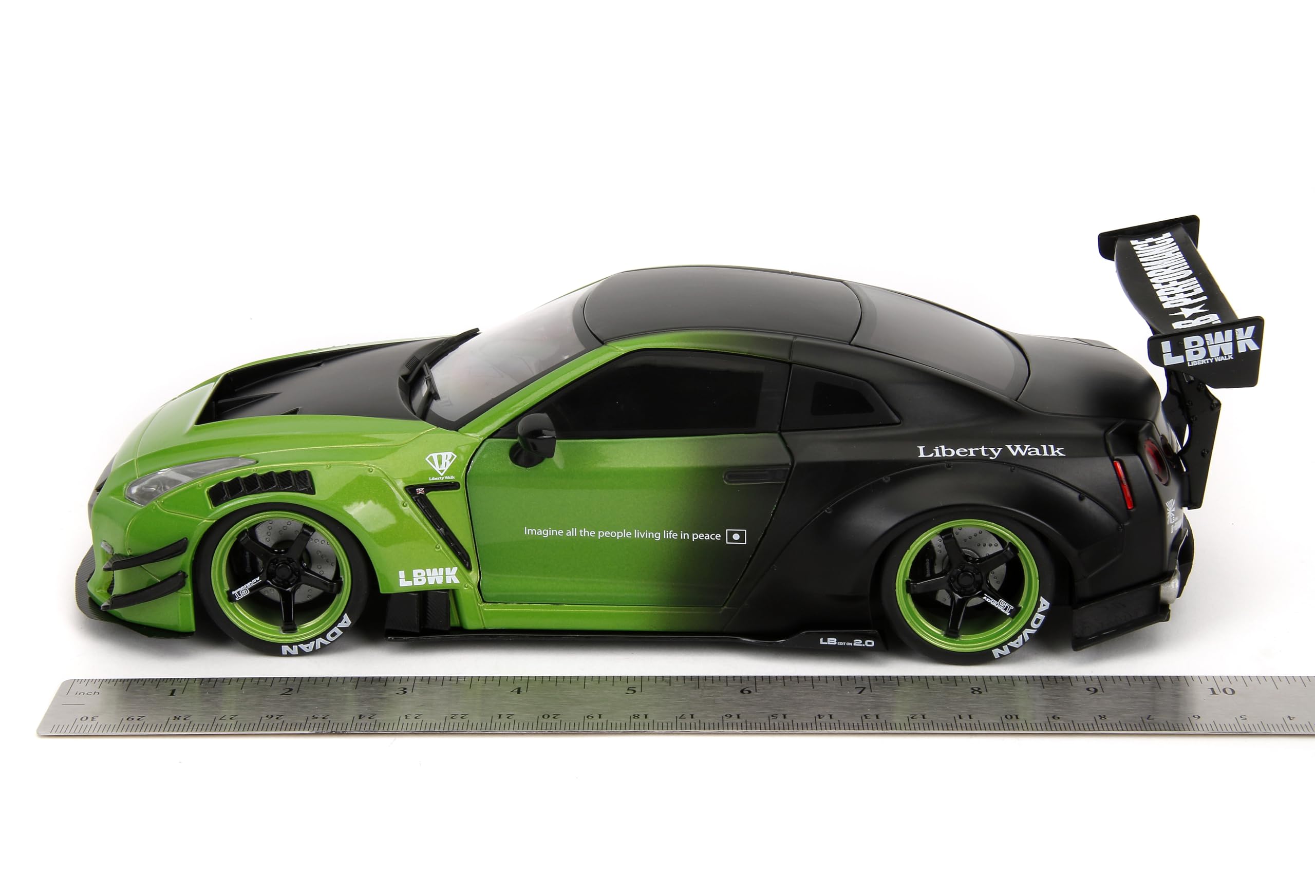 Amazon | Jada 1:18 ピンクスリップ日産GT-R R35 リバティウォーク