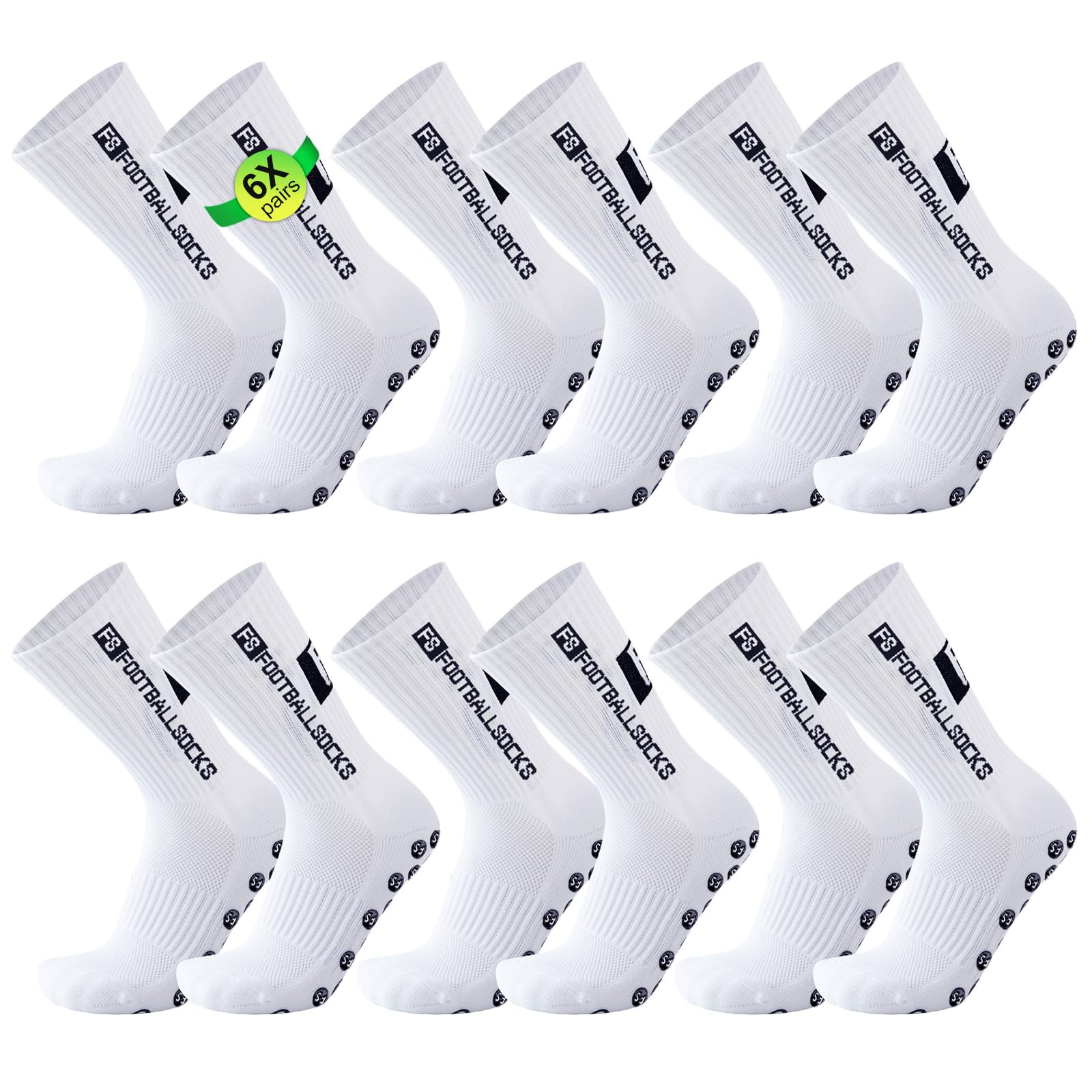 Calcetines Antideslizantes Hombre, 39-46 Calcetines Antideslizantes Futbol, Algodón Resistente al Desgaste Baloncesto, Medias Cortadas Futbo