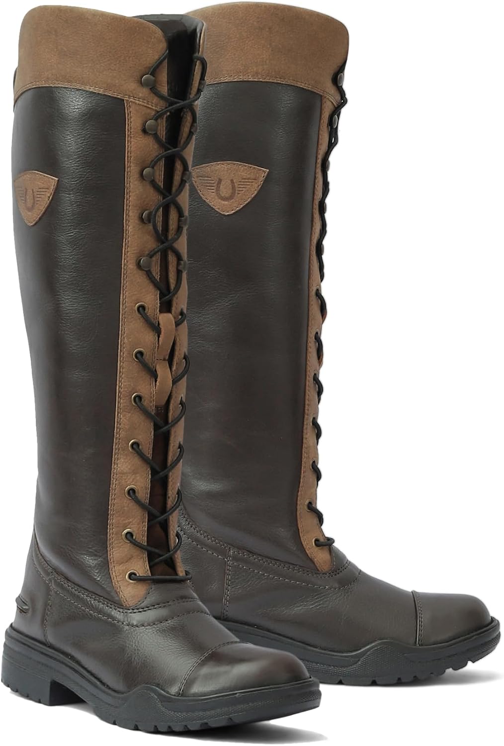 TuffRider Women Cody Embroidered Leather Snip Toe Western Boots