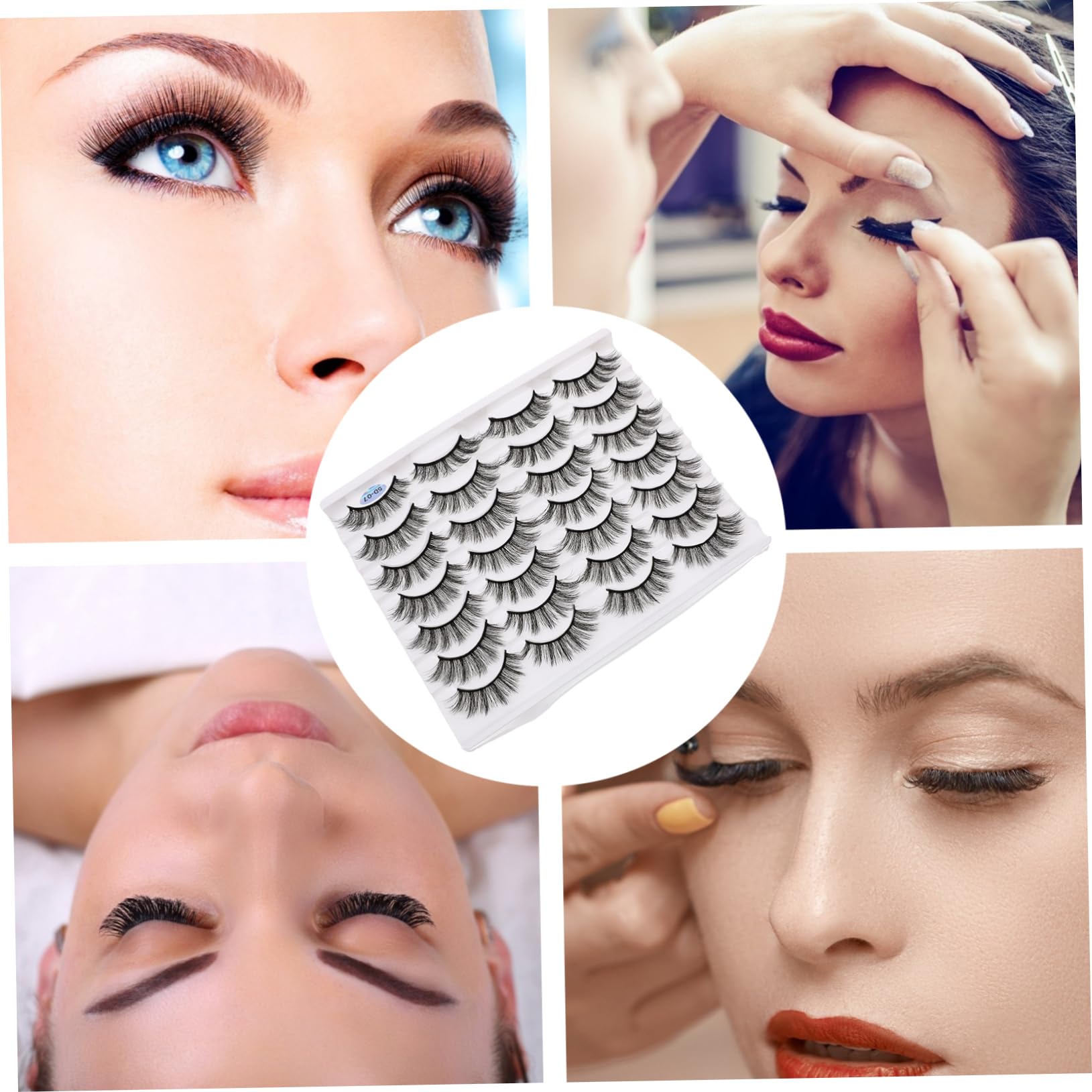 POPETPOP Pestañas Postizas Naturales Pack De Extensiones De Maquillaje Para Uso Diario y Eventos Especiales Efecto Realista y Atractivo Accesorios Cosméticos Para Mujeres