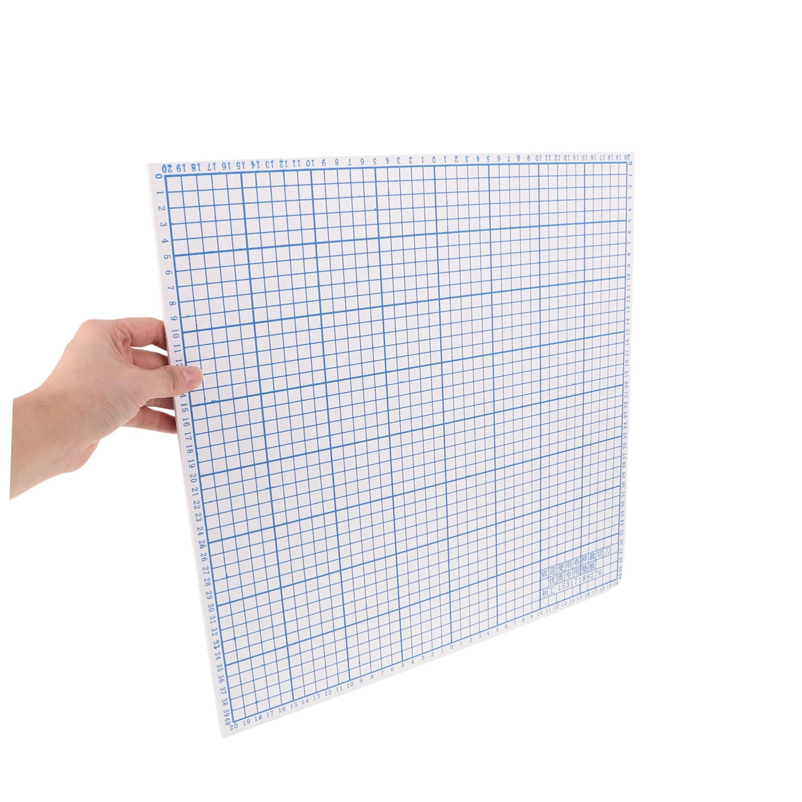 Tappetino da Taglio per Tessuti Pvc 40x40x0, 6 Cm per Macchina | Griglia Precisa, Uso in Studio, Facile da Riporre, Previene lo Scivolamento del Materiale