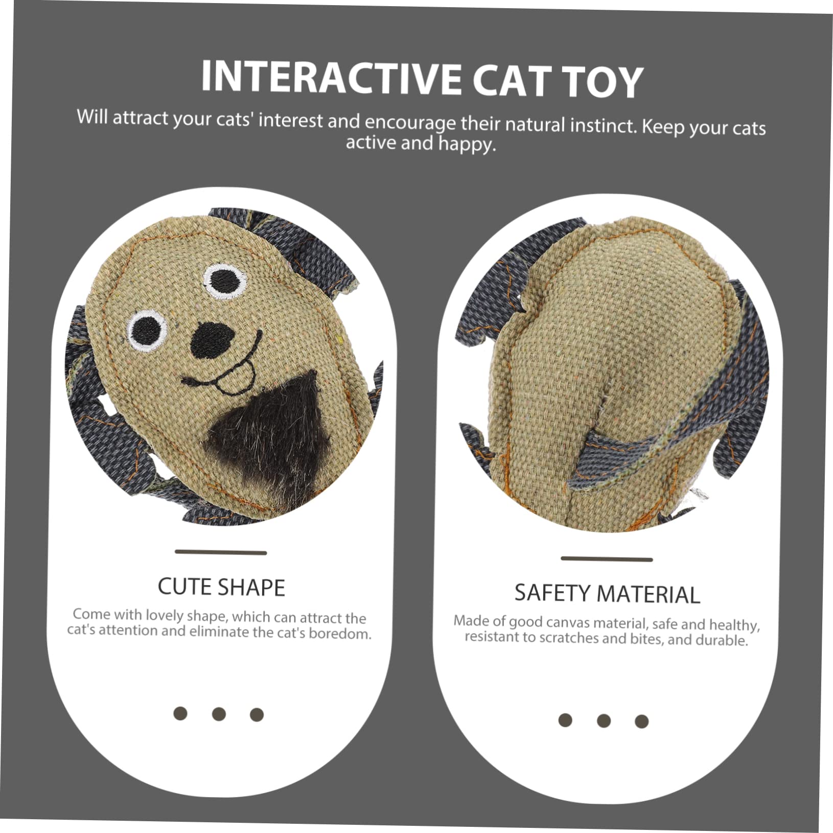 minkissy 15pezzi Giocattoli Per Gatti Forma Di Coda Lunga Tela Giocattoli Interattivi e Resistenti Al Morso Per Attività Divertenti e Salutari Dei Gatti