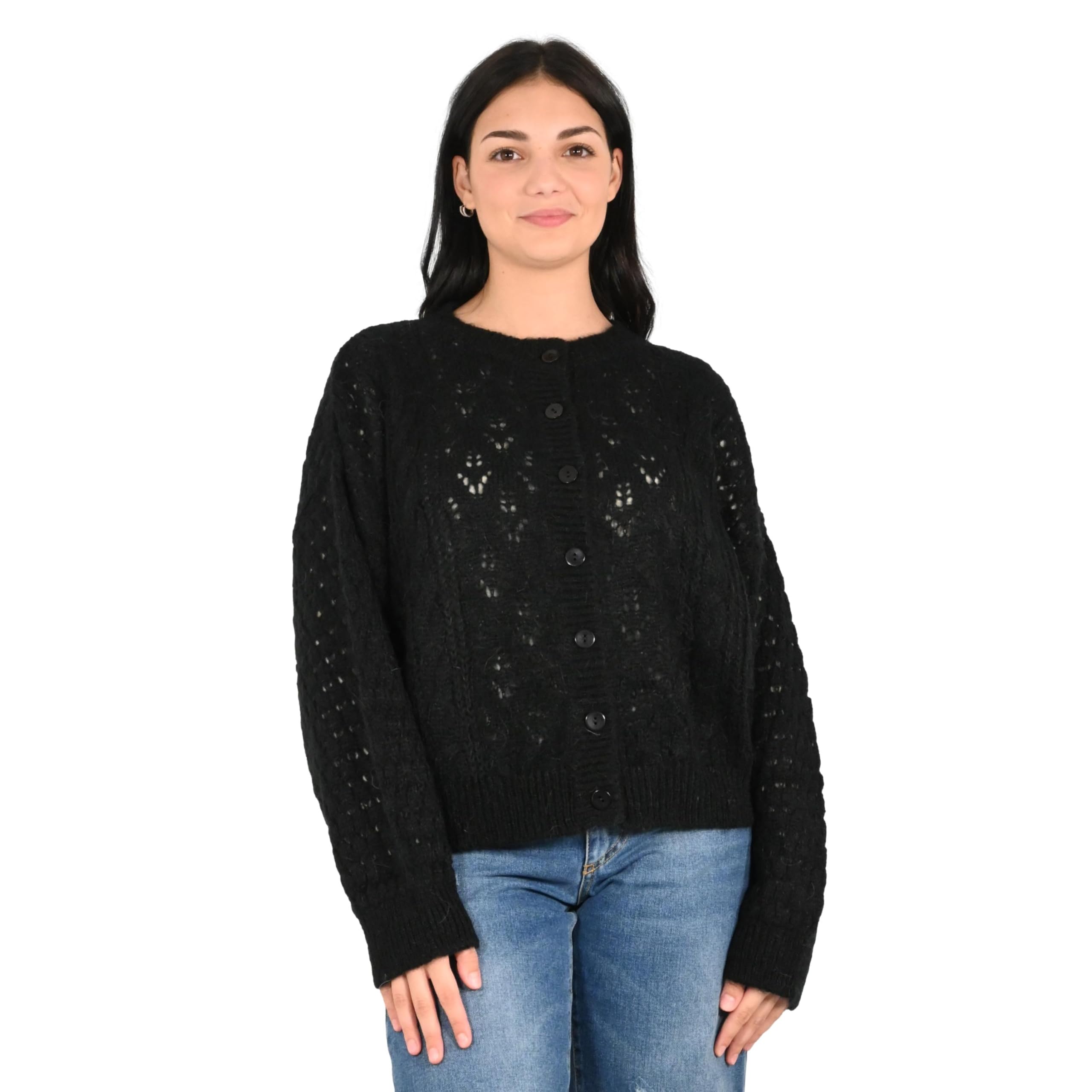 Kontatto cardigan donna nero 3M0912C