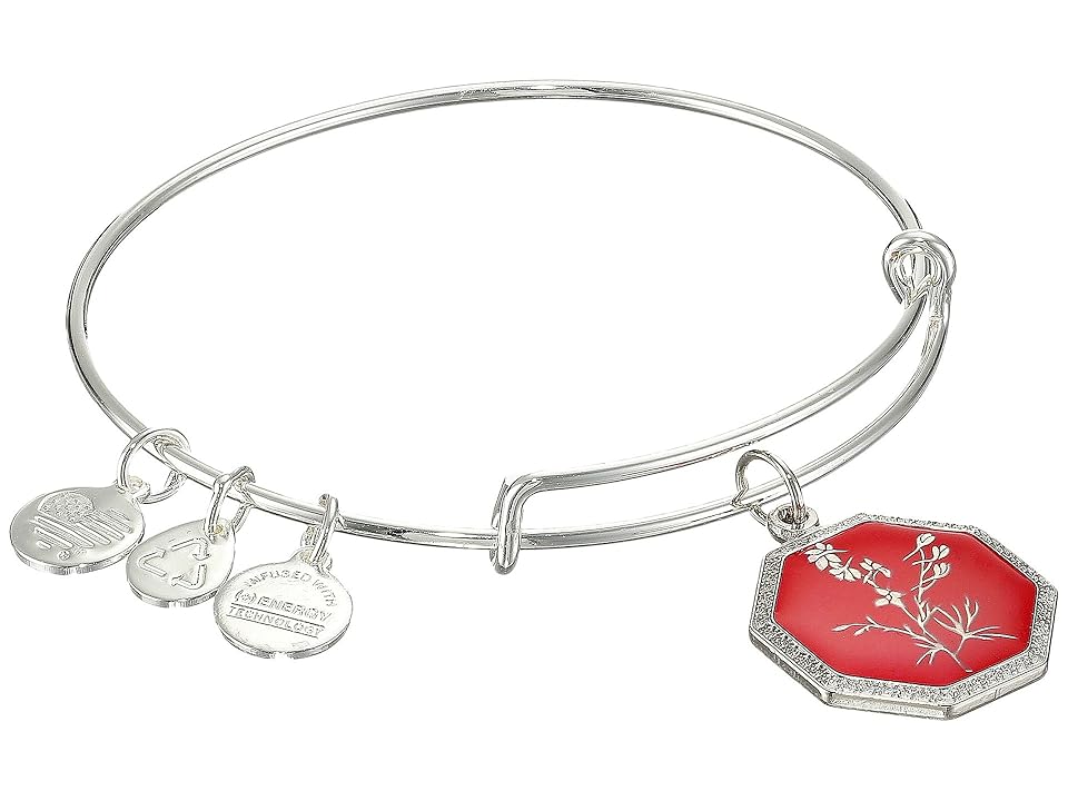 

Alex and Ani Neptune's Protection - Larkspur Expandable Wire Bangle (Shiny Silver Finish) Bracelet
