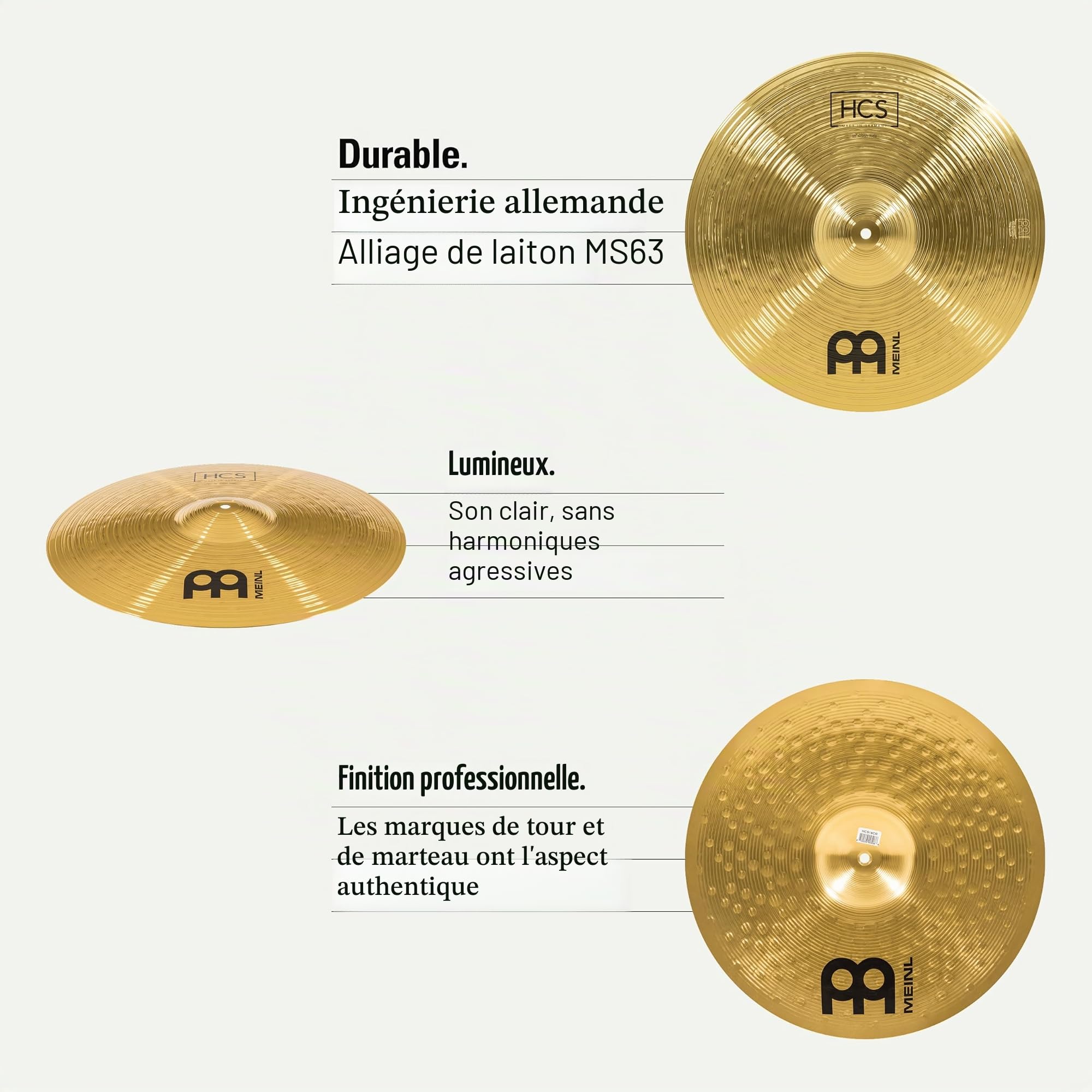 Meinl HCS Crash Ride 18", HCS18CR - Cymbale Crash Ride