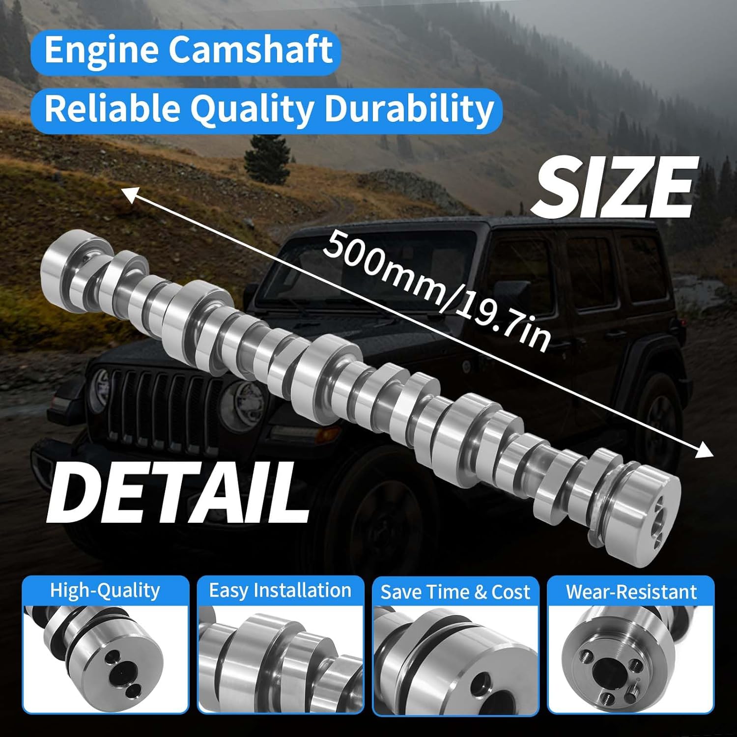 E-1840-P .585"/.585" Hydraulic Roller Camshaft Stage 2 Camshaft for 97-07 GM Chevrolet LS LS2 LS3 LQ4 LQ9 L92 L99 5.3L 5.7L 6.0L 6.2L Engines