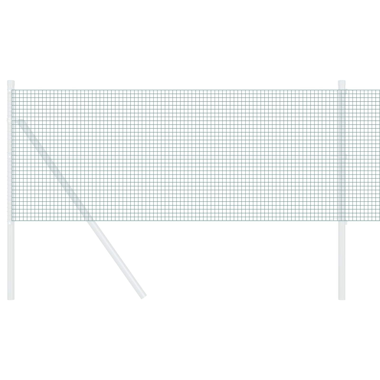 Valla de alambre soldada verde 0,6 x 10 m, valla de metal resistente para jardín, terraza, gallinero, valla de malla de alambre resistente a la intemperie como barrera animal