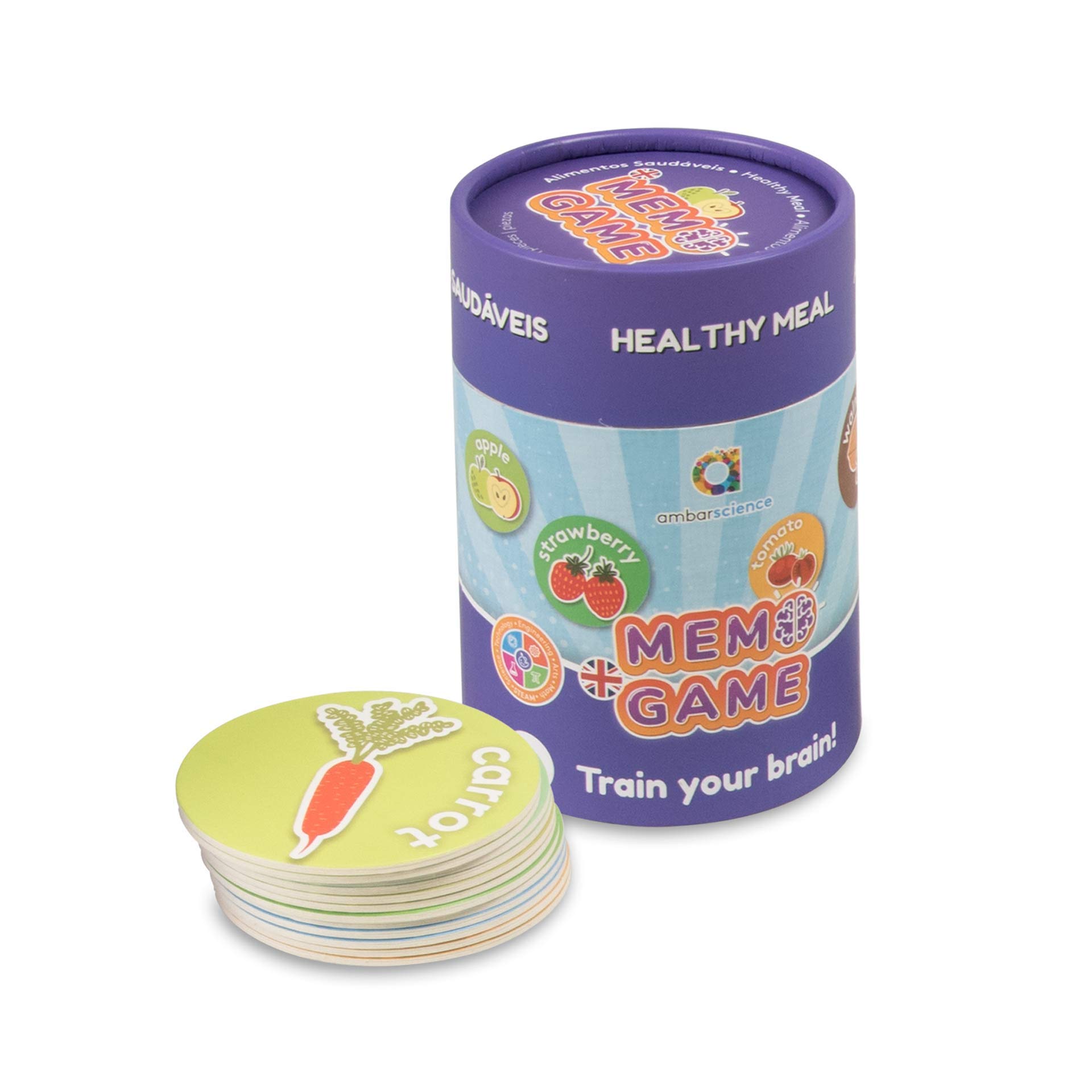ambarscience Memo Games Tour ao Mundo - Jeu de mémoire éducatif pour trouver les couples avec 40 pièces, pour enfants 3 ambarscience Memo Games Tour ao Mundo - Jeu de mémoire éducatif pour trouver les couples avec 40 pièces, pour enfants 3