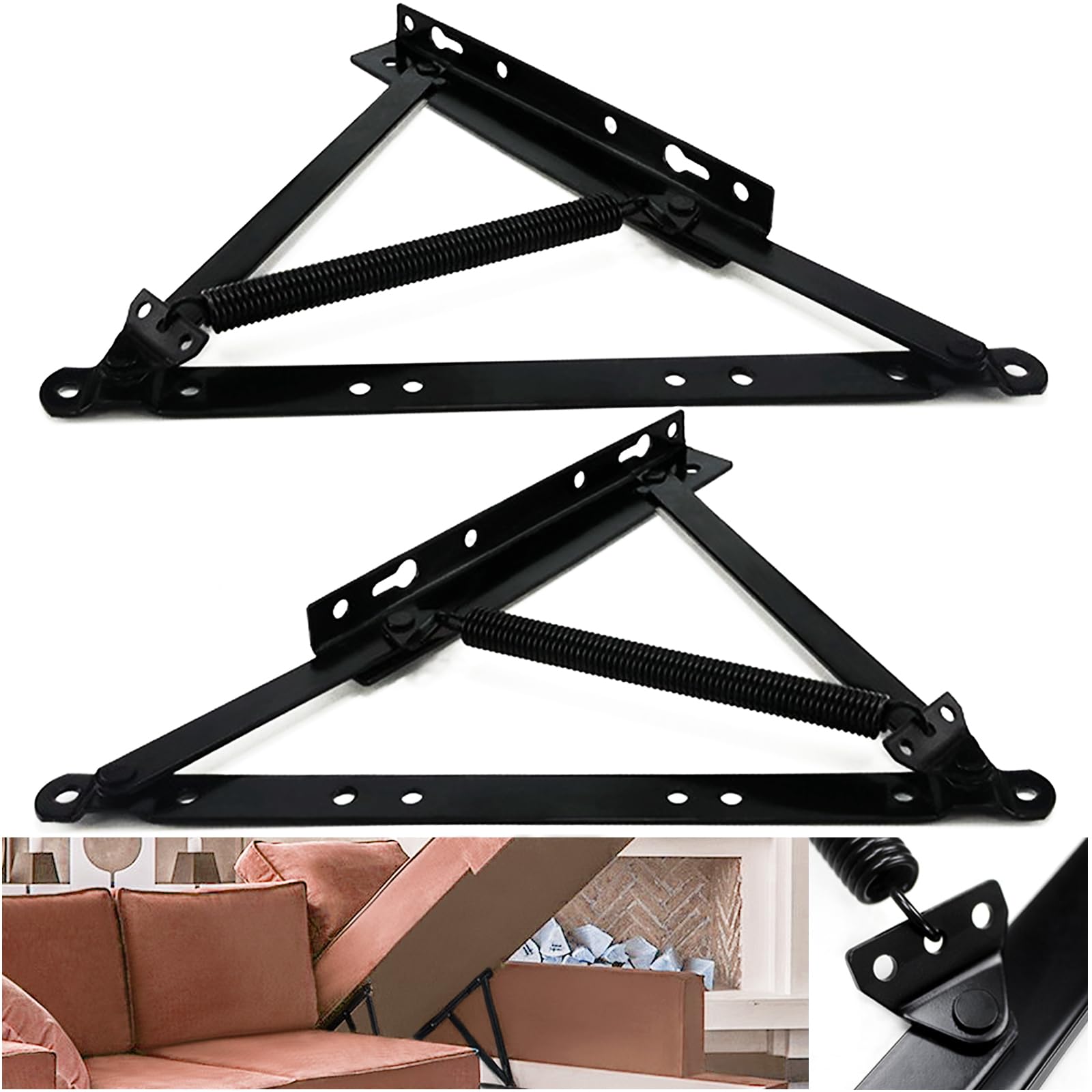 Large Lift Up Raising Hinges,Sized Sofa Bed Storage Lift,Lift Up Storage Bed Hinges,Storage Bench Hinges Lifting Storage Bed Sofa Hinges,Lift Up Hinges Mechanism,Hinges Heavy Duty