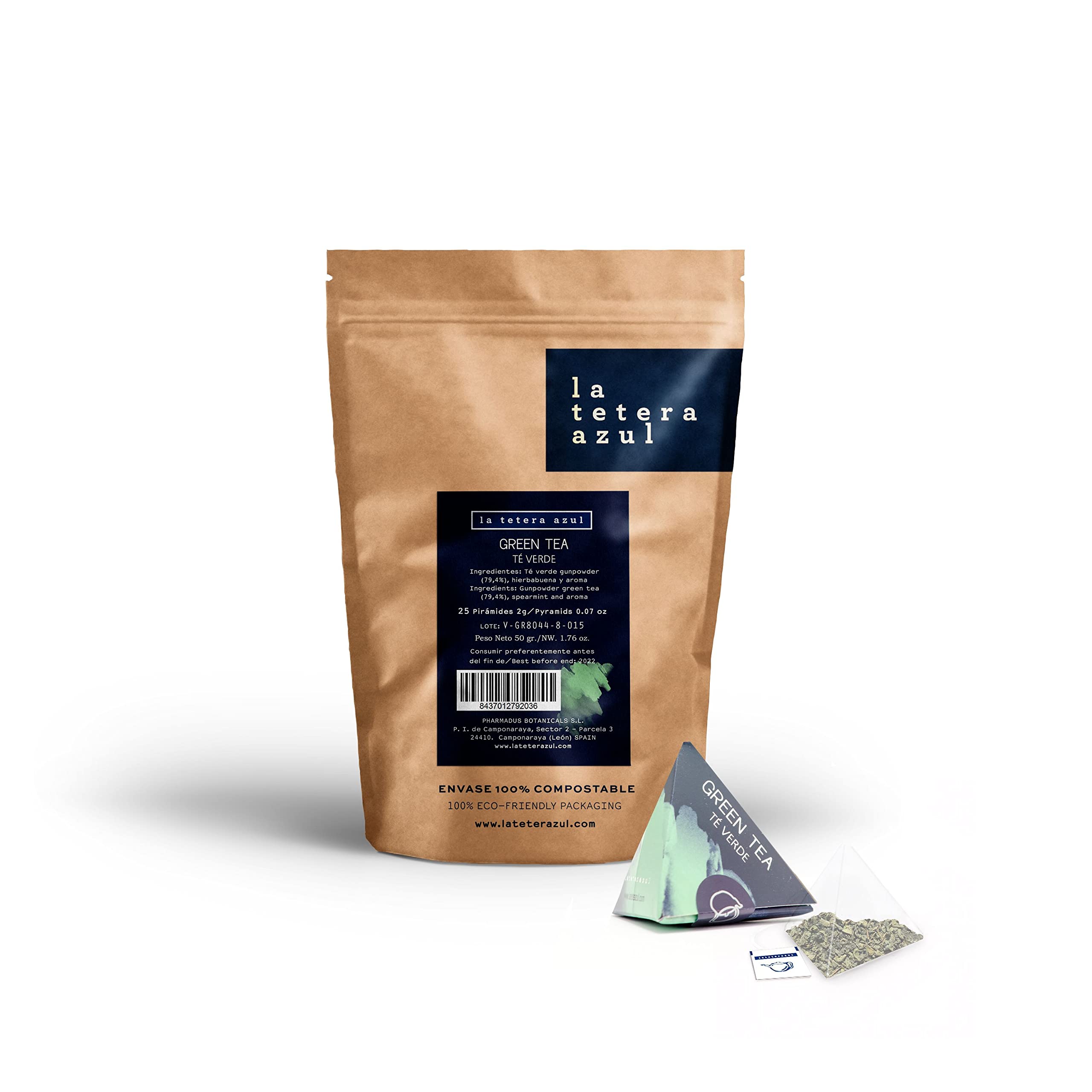 LA TETERA AZUL Infusión De Frutos Del Bosque Premium. Hibisco, Uva, Arándano, Grosella Negra Y Saúco. Frutos Del Bosque Y Frutos Rojos. Bote De 20 Pirámides. — view 21