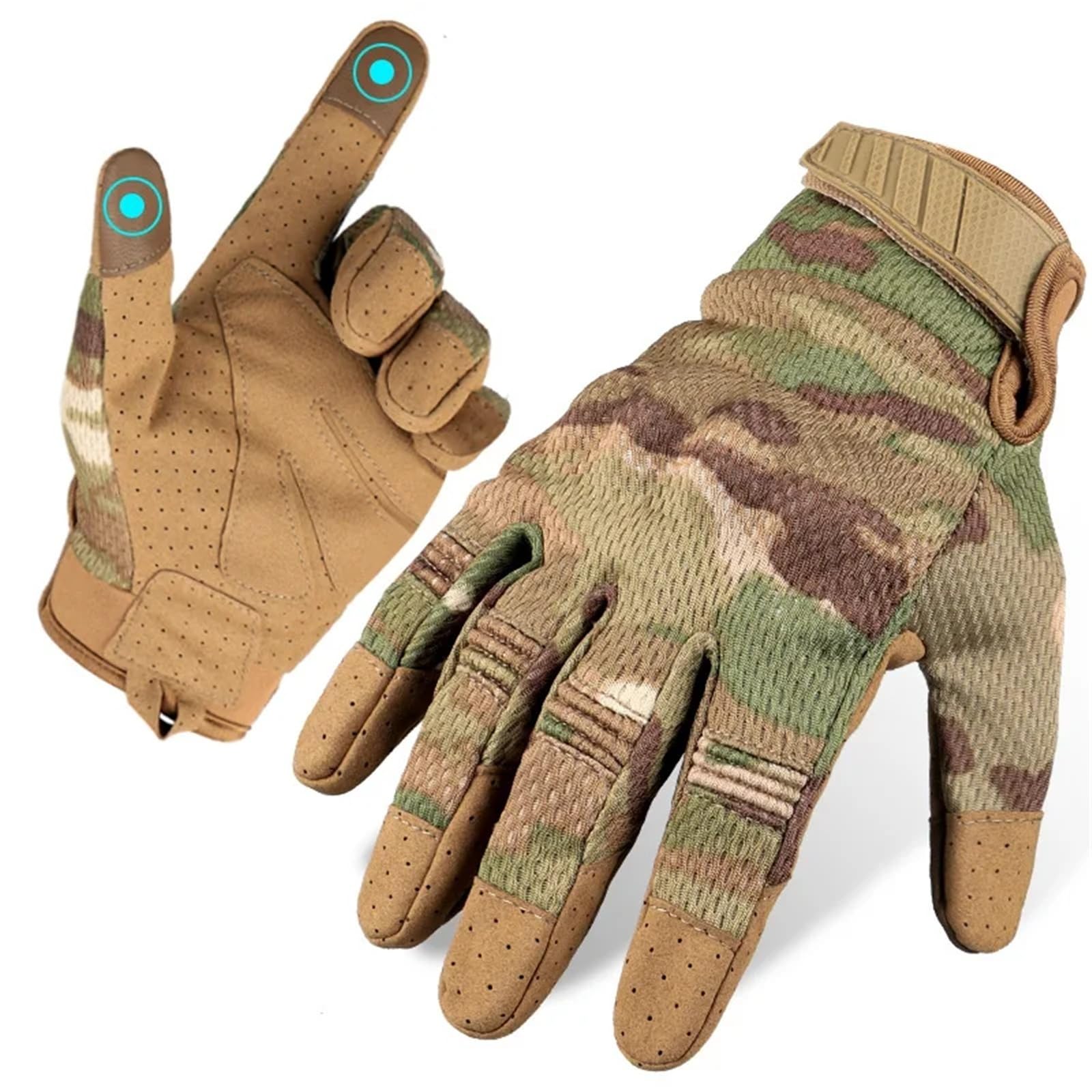 Guantes táctiles for Hombre: Antideslizantes y Transpirables, Ideales for Deportes al Aire Libre, Paintball, Senderismo, Caza y Ciclismo. Accesorios