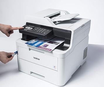Brother MFC-L3750CDW 4-in-1 Multifunction Printer (Printing/Copy/Scan/Fax) 24 ppm Colour LED USB White
