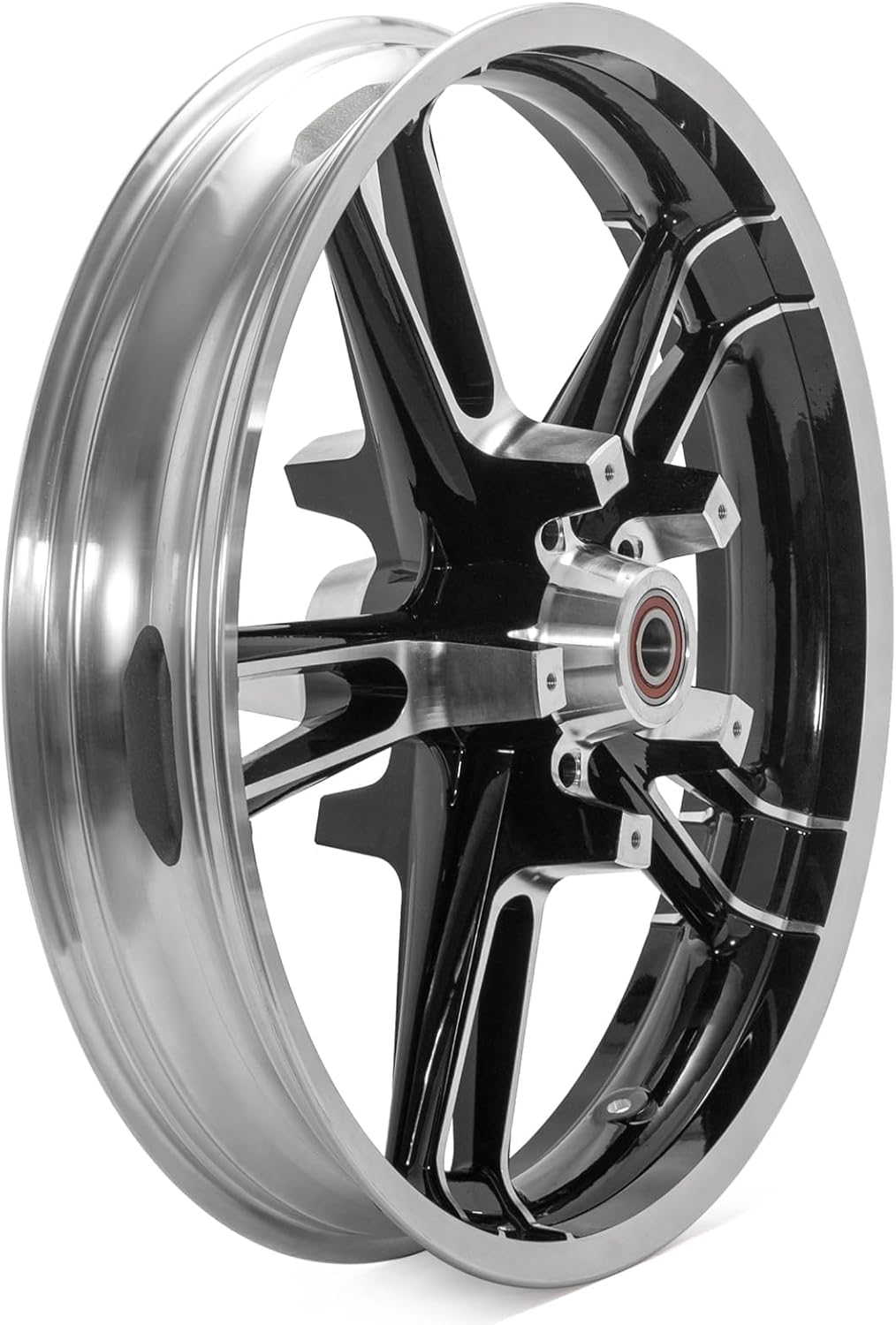 TOFR 21inch x 3.5inch Enforcer Front Wheel Rim Tubeless For Harley Touring Bagger Road King Road Glide Electra Glide Ultra Classic Ultra Limited Street Glide Custom Special 2009-2023 Black