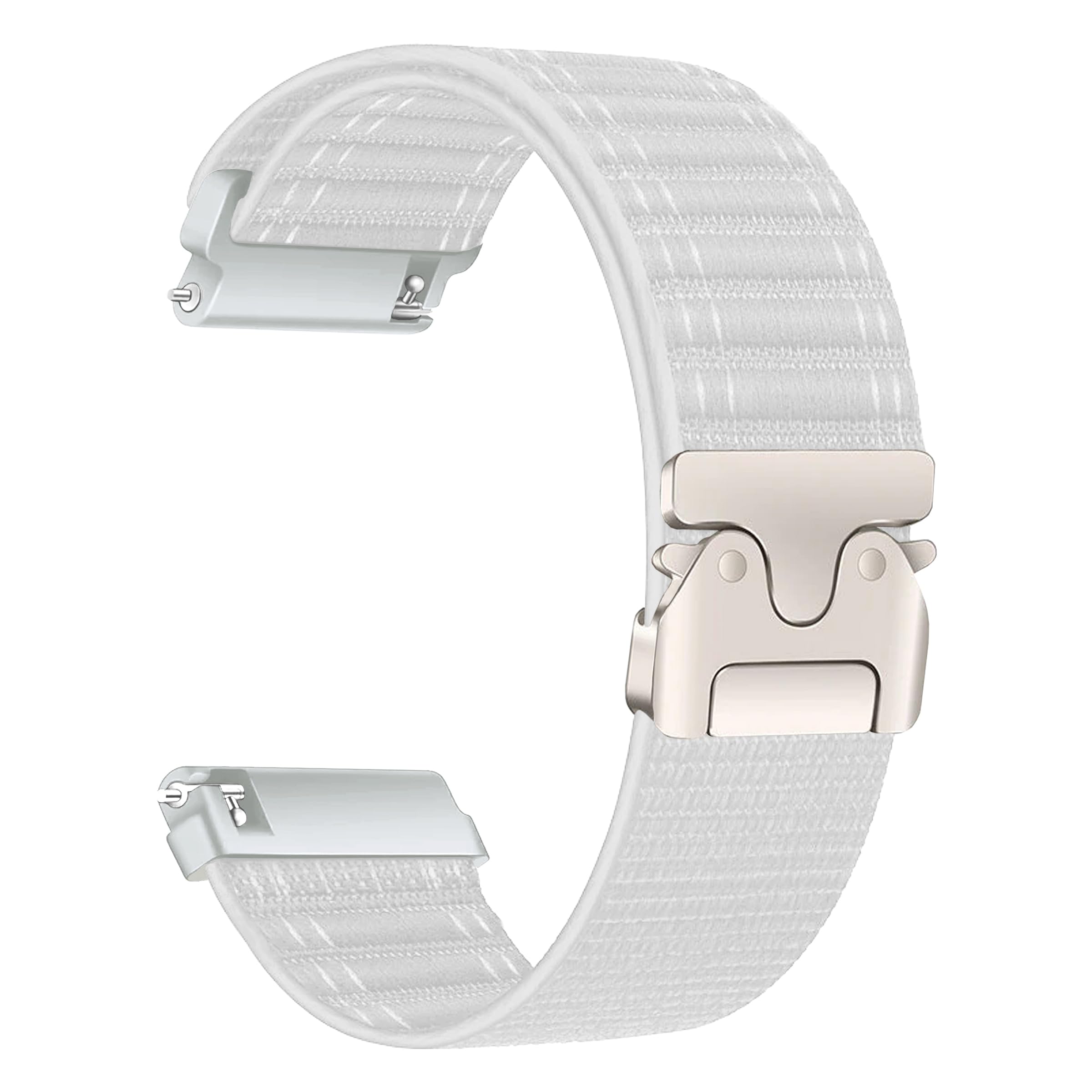 ACM Watch Strap 20mm compatible with Casio Watch 20mm Models | Soft Nylon Clipper Adjustable Belt Band-image-7