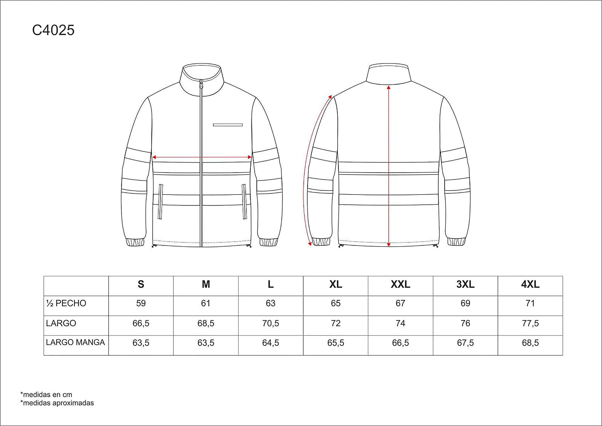 WORKTEAM Chaqueta Polar Alta Visibilidad Clase 2 ISO 20471 Reflectante 100% Poliéster 260 g/m²