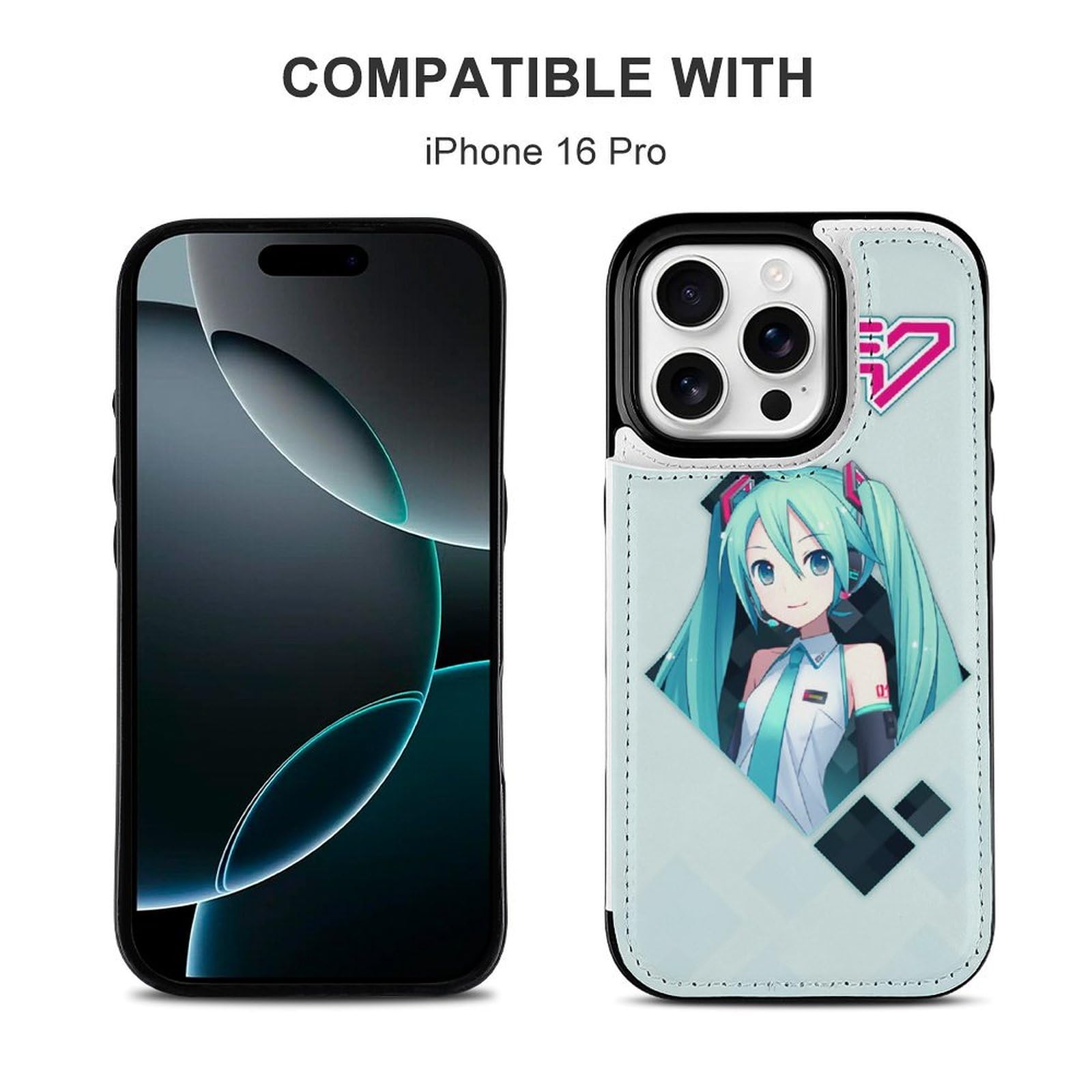Amazon.co.jp: iPhone 16 ケース 手帳型 初音ミク Miku 美少女 萌え