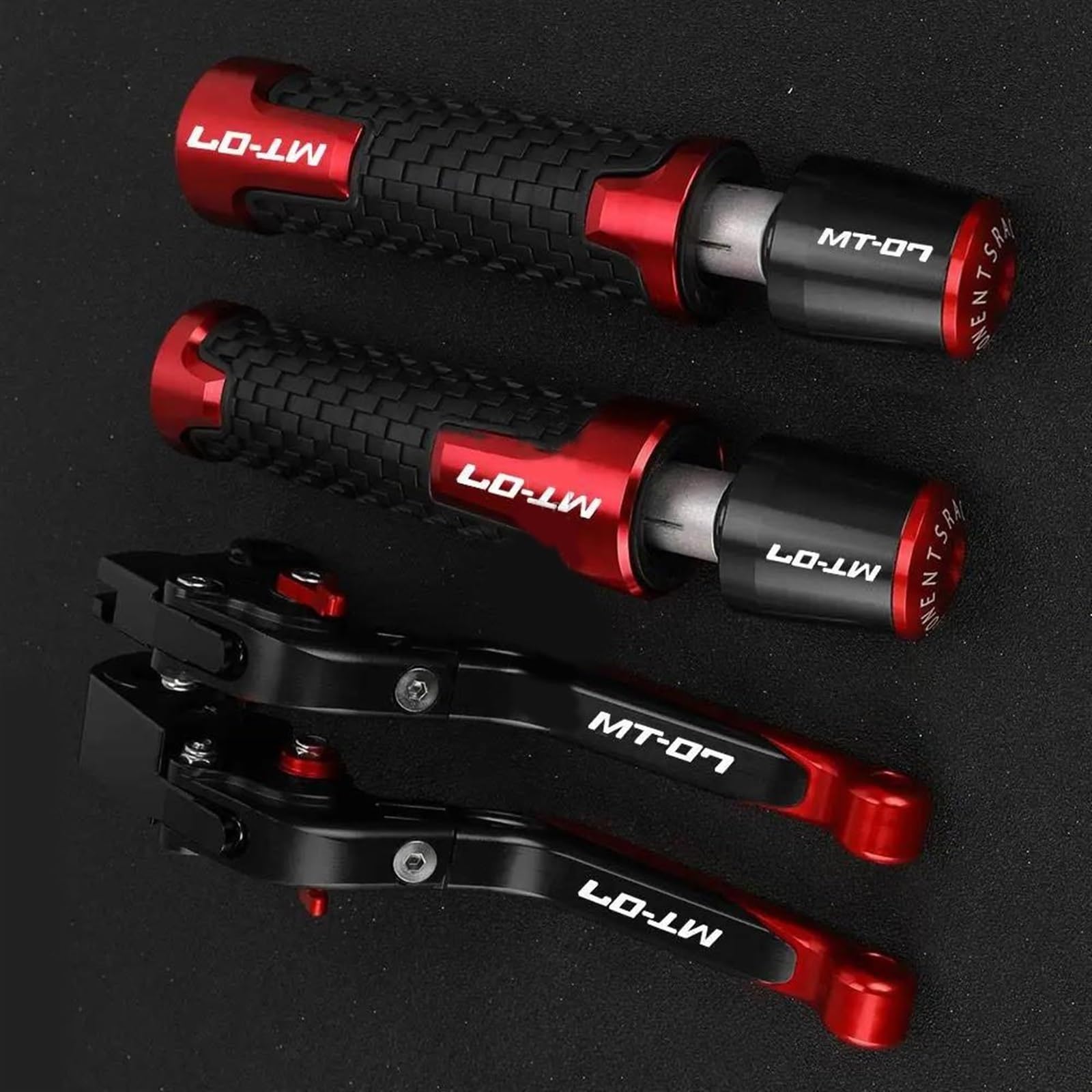 Levier de frein et d'embrayage Yamaha MT-07 et Tracer réglable coloris noir