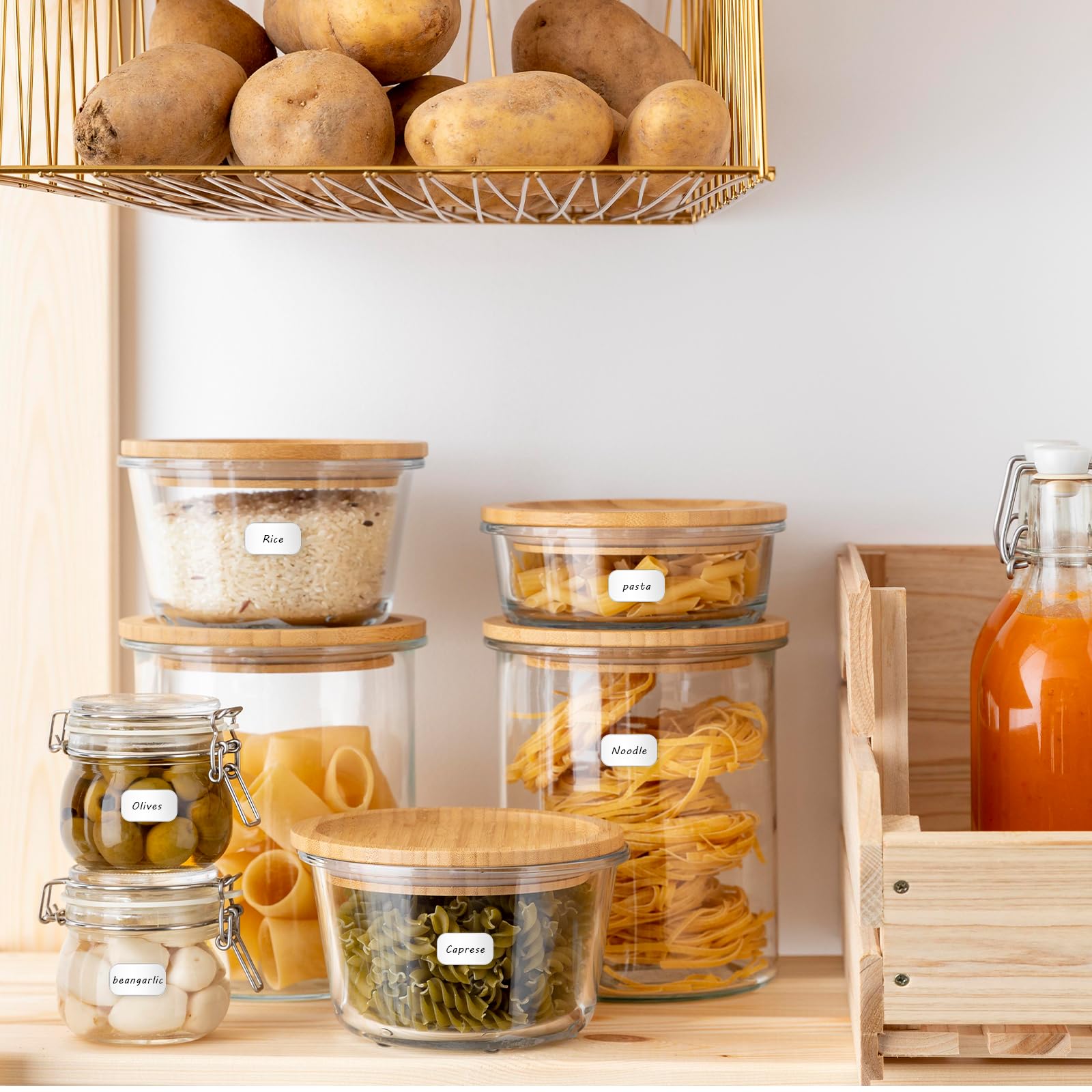 1620PCS Matte White Labels Stickers 0.6" x 1.1" Removable Blank Stickers Small Sticky Labels Price Name Tags to Write On for Jar Diamond Art Boxes Folder Envelope Office Kitchen - Image 6