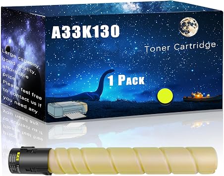A33K130 Toner Cartridge Compatible for Muratec MFX-C2280 MFX-C2880 MFX-C3680 Printers,with Chip Large Printing Demands Yellow