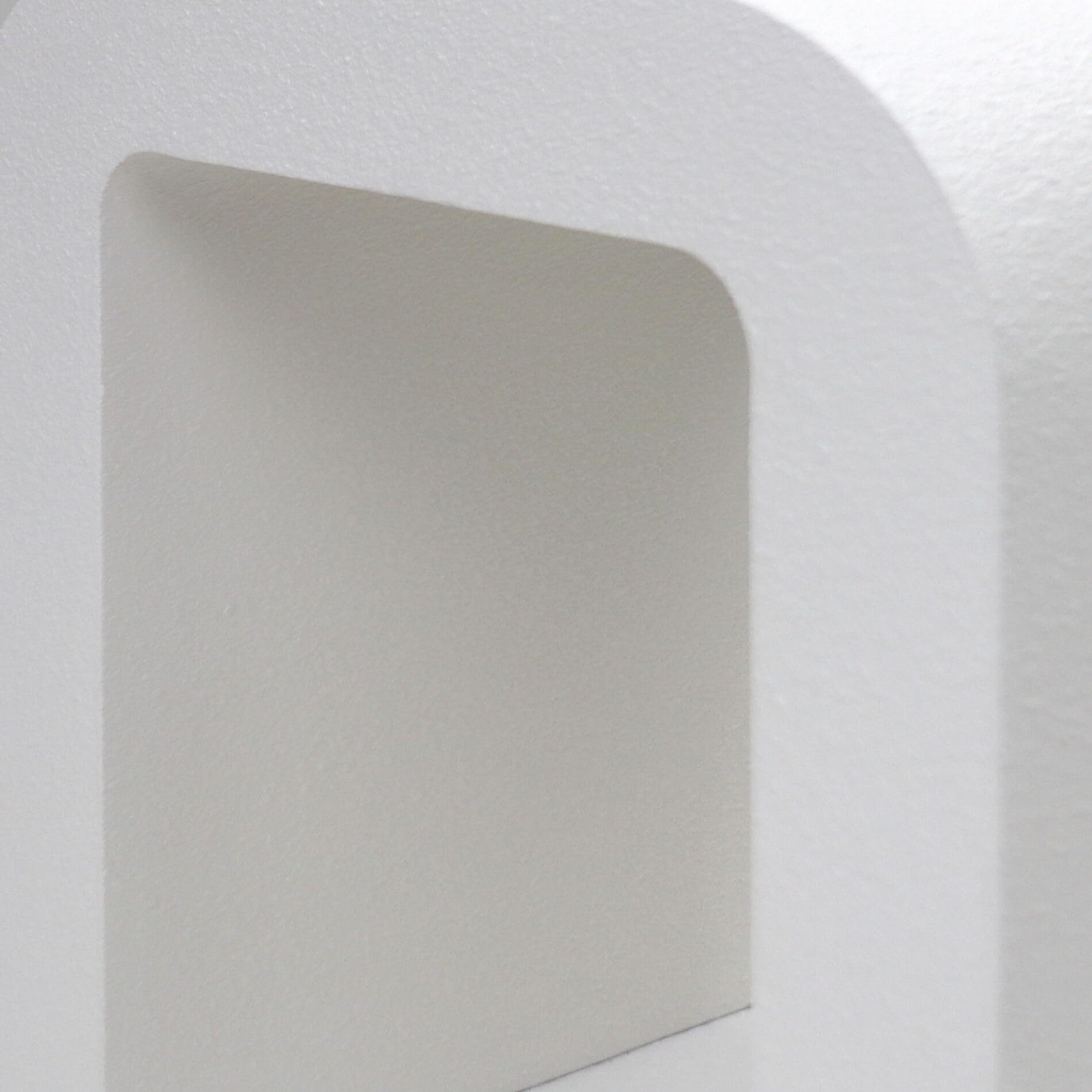 Rebecca Mobili Mesa de Centro, Mesa Decorativa para Salón, Blanca en MDF, Diseño Moderno – Medidas AxANxFON: 45 x 40 x 30 cm – Art. RE7274