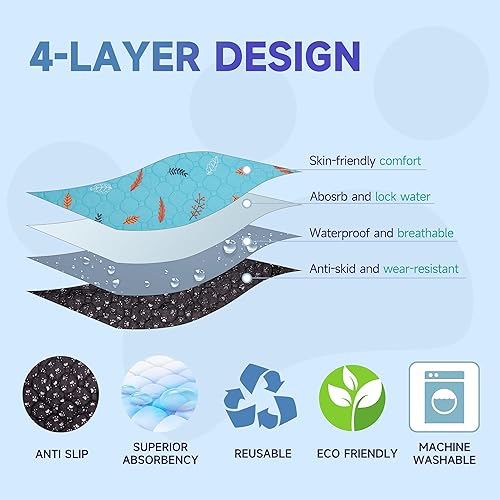 Vista 43 de Sunheir - Almohadillas lavables reutilizables orina de cobayas, forros impermeables absorbentes para jaulas cobayas conejos conejillos de indias