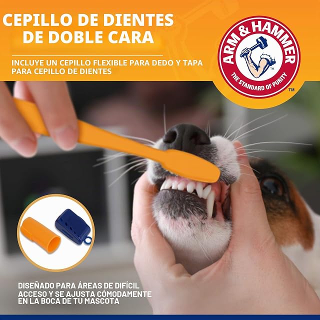 Foto 3 de 6 de Arm & Hammer Tartar Control Dental Kit para Perros, Banana Mint White