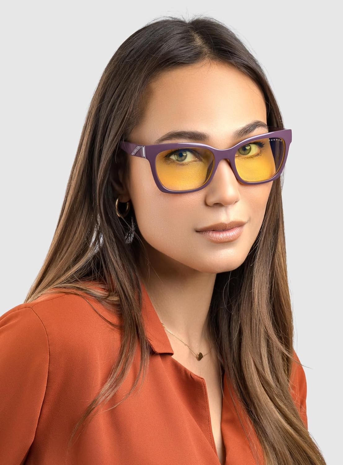 GUNNAR x World of Warcraft Sylvanas Blue Light Blocking Glasses – Amber Lens, Slim Wayfarer Style, Engineered Polymer Frame, Anti-Reflective, UV Protection, Gaming & PC Eyewear