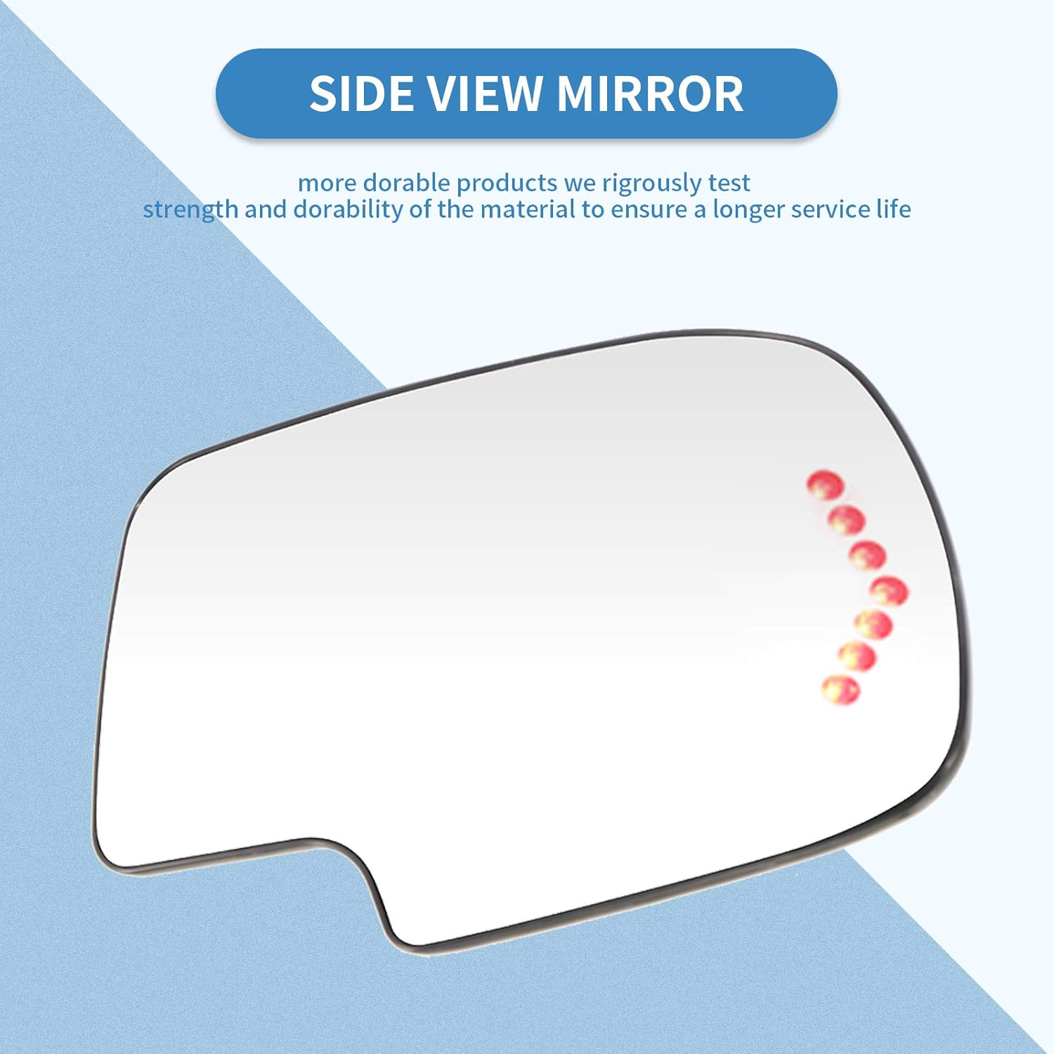 ECCPP Door Mirror Glass Passenger Right Side for 2003-2007 For Chevy Silverado Suburban For GMC Sierra Yukon Power Heated Signal Exterior Mirror Replacement Glass Lens