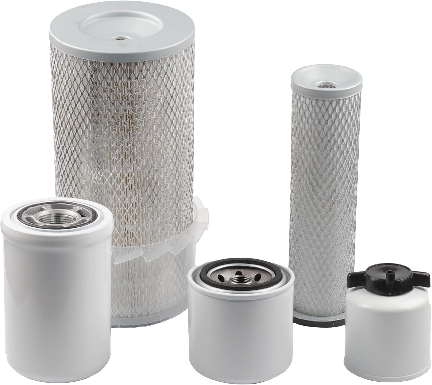Solarhome New Engine Oil, Fule & Air Filter Kit 77700-0336 Compatible With Kubota