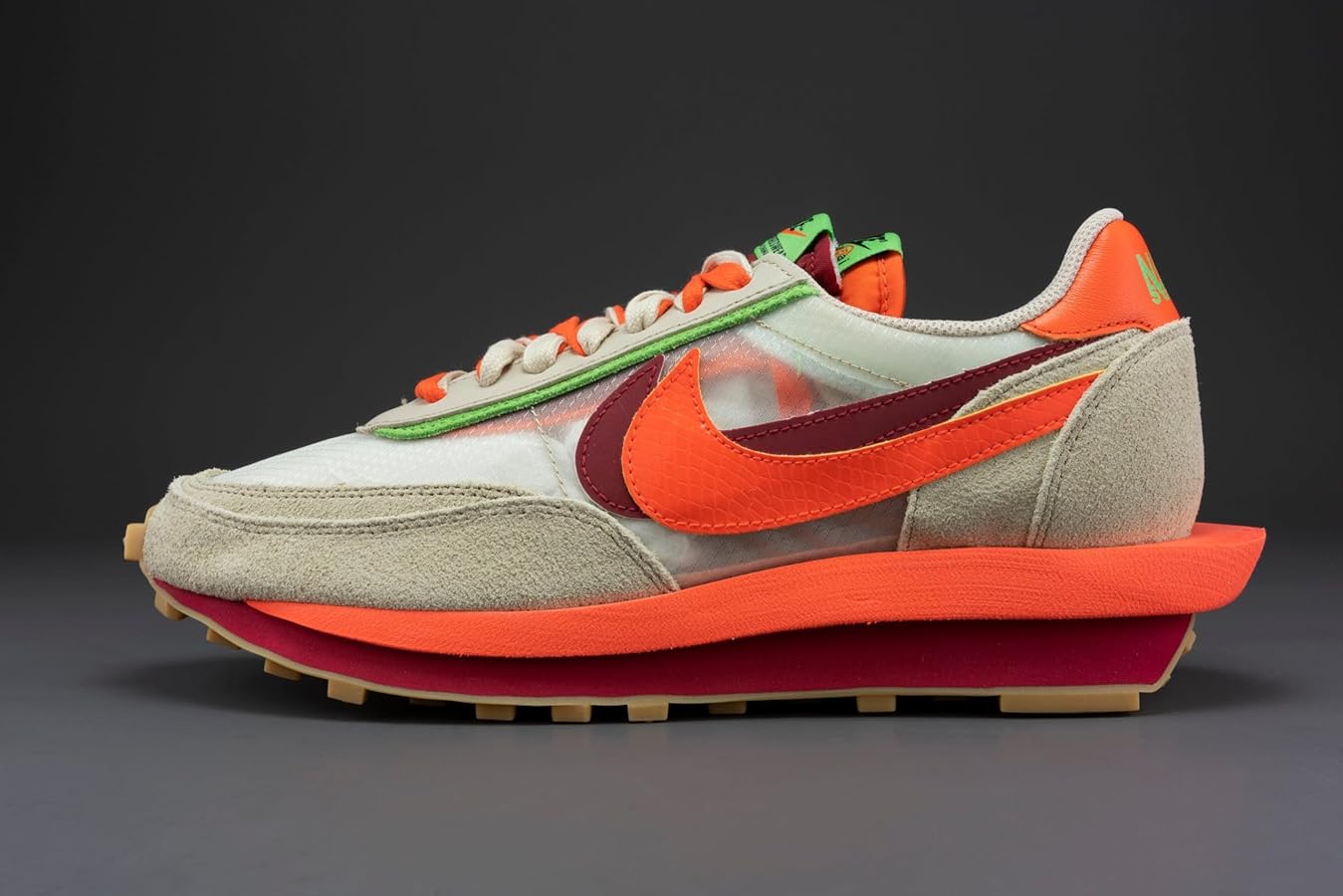 Amazon.com: Nike x Sacai x Clot LDWaffle in Net, Orange Blaze