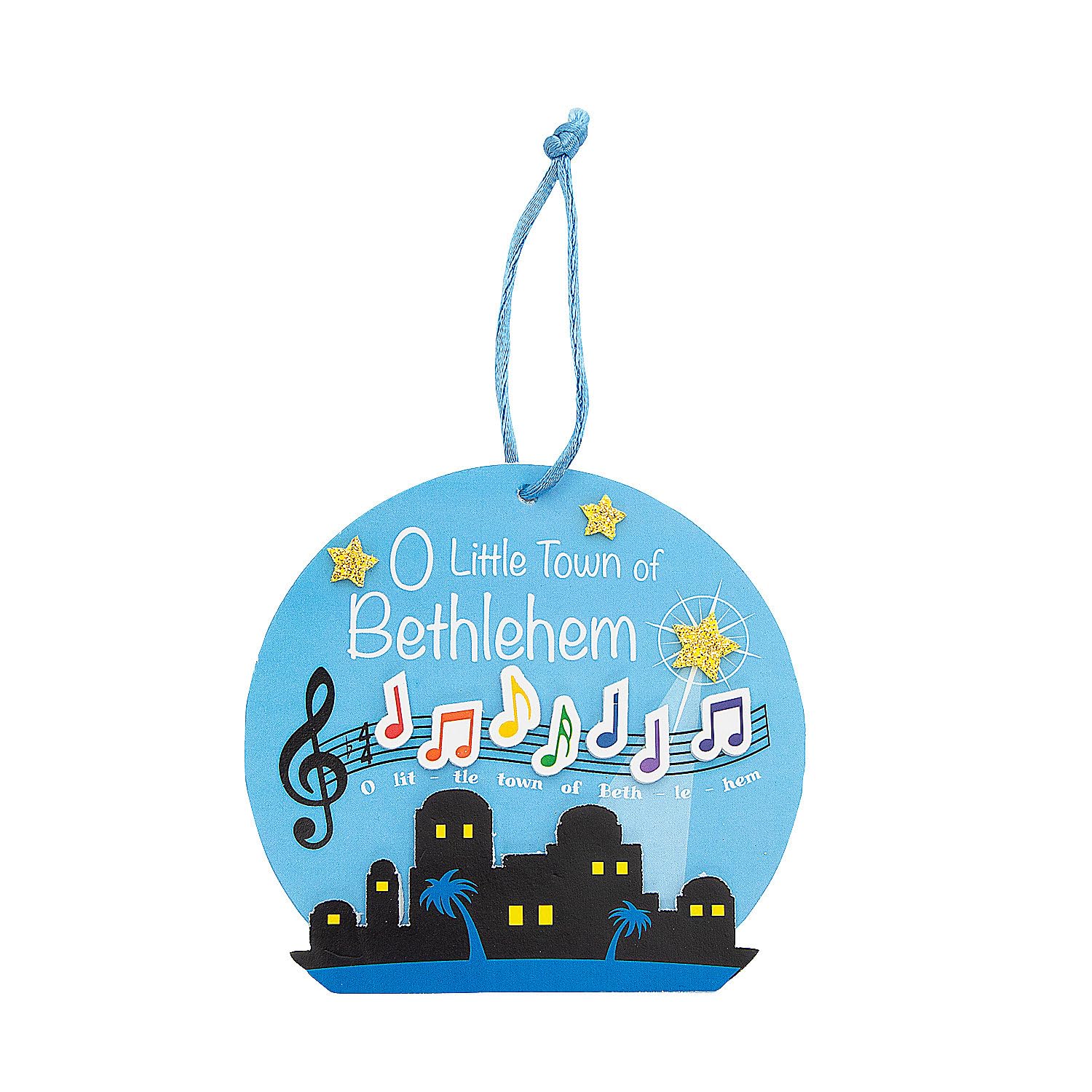 Fun Express Little Town of Bethlehem Christmas Ornament Craft Kit - Makes 12