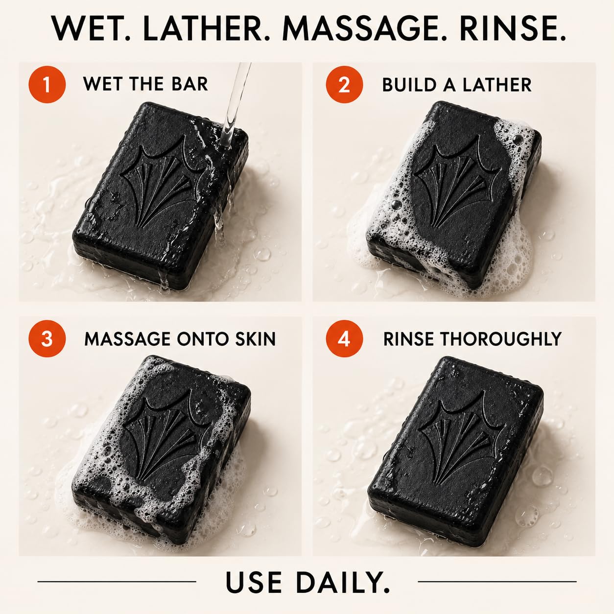 Charcoal Cleansing Bar - Glow & Refine Skin -5