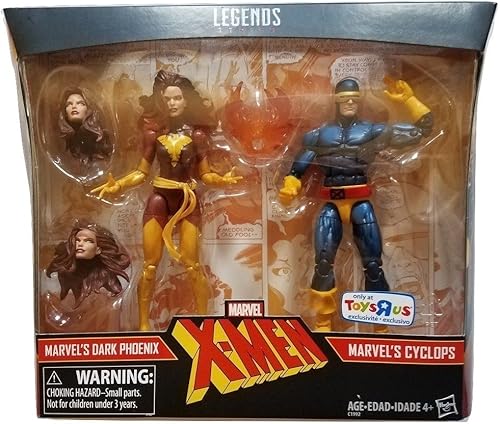 Marvel Legends X-Men Cyclops and Dark Phoenix - Figuras de acción exclusivas, 6 pulgadas