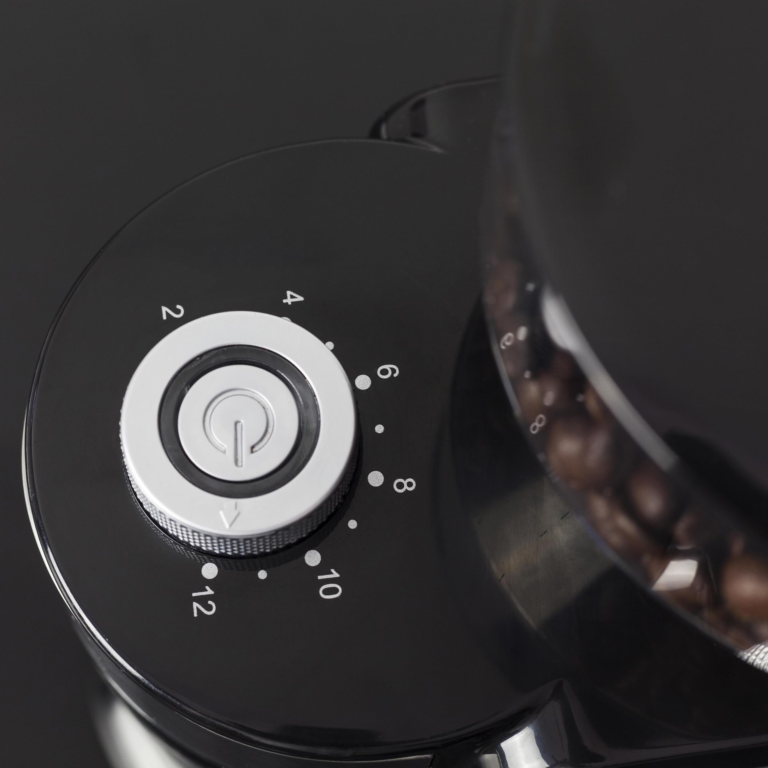CASO Barista Crema - Elektrische Design- Kaffeemühle,Testsieger Haus & Garten Test, Mahlgrad von fein bis grob, Scheibenmahlwerk, leistungsstarke 150 Watt