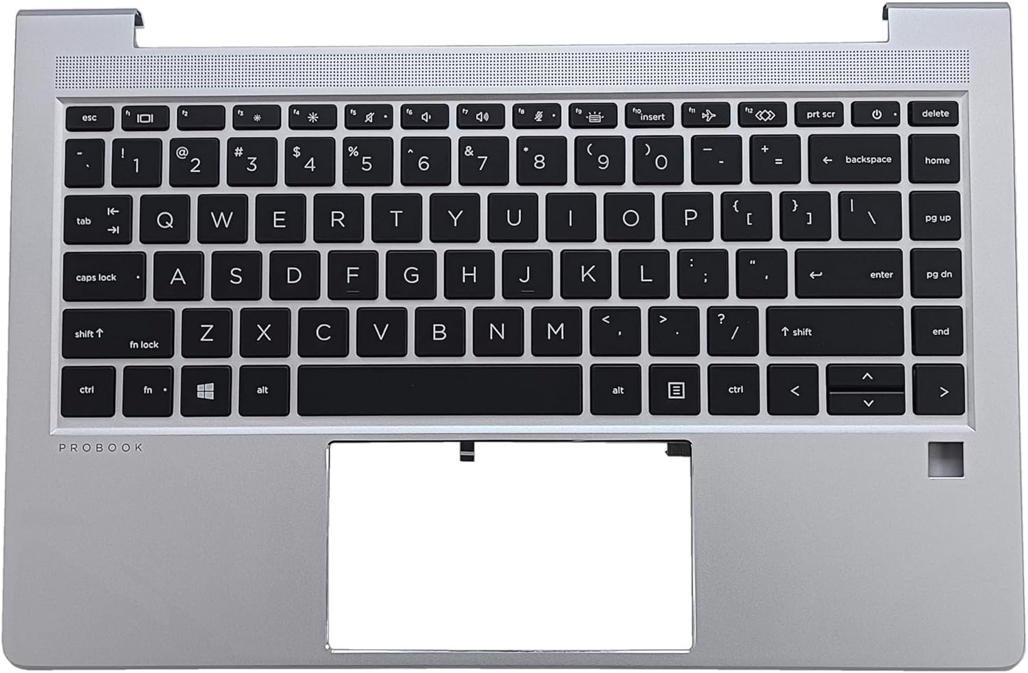 LTPRPTS Replacement Laptop Upper Case Palmrest Backlit Keyboard Assembly Part for HP ProBook 440 G9 445 G9 N01287-001 4BX8STATP00/TP70/TPJ0 Silver, 14 inch