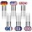Accmor Metal Tip Darts, Steel Tip Darts, Professional Metal Darts, Darts Metal Tip Set, Metal Darts for Dartboard,18 pcs