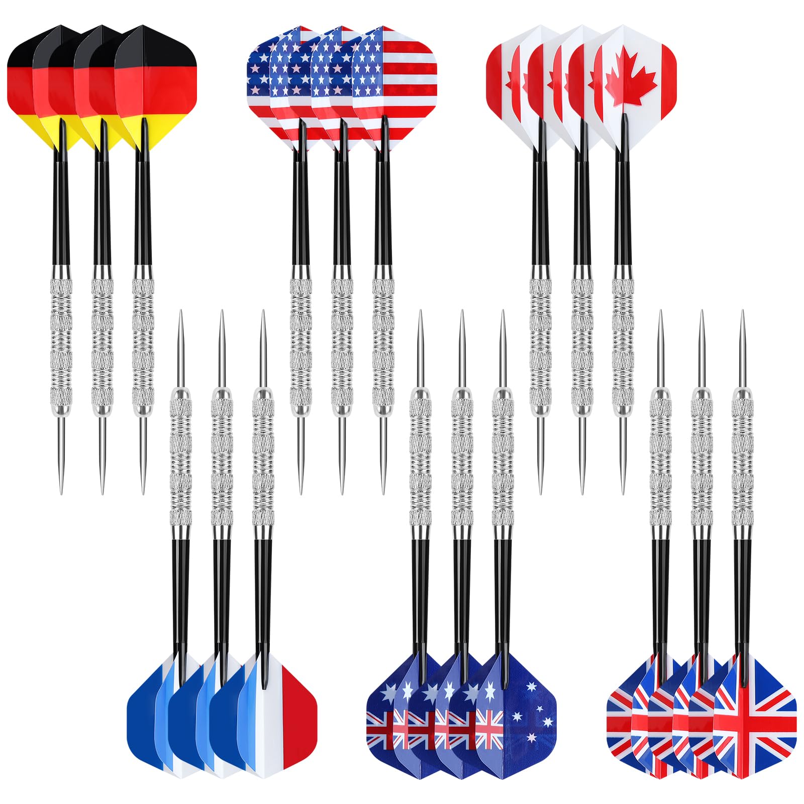 Accmor Metal Tip Darts, Steel Tip Darts, 14 Grams Professional Metal Darts, Darts Metal Tip Set, Metal Darts for Dartboard