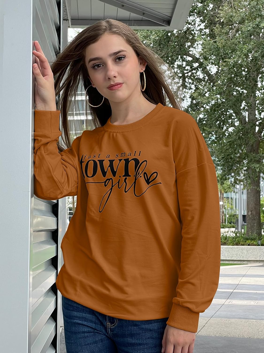 ALLTB Country Music Sweatshirt Women Vintage Letter Graphic Shirt Pullover Casual Long Sleeve Shirts Tops - Image 5