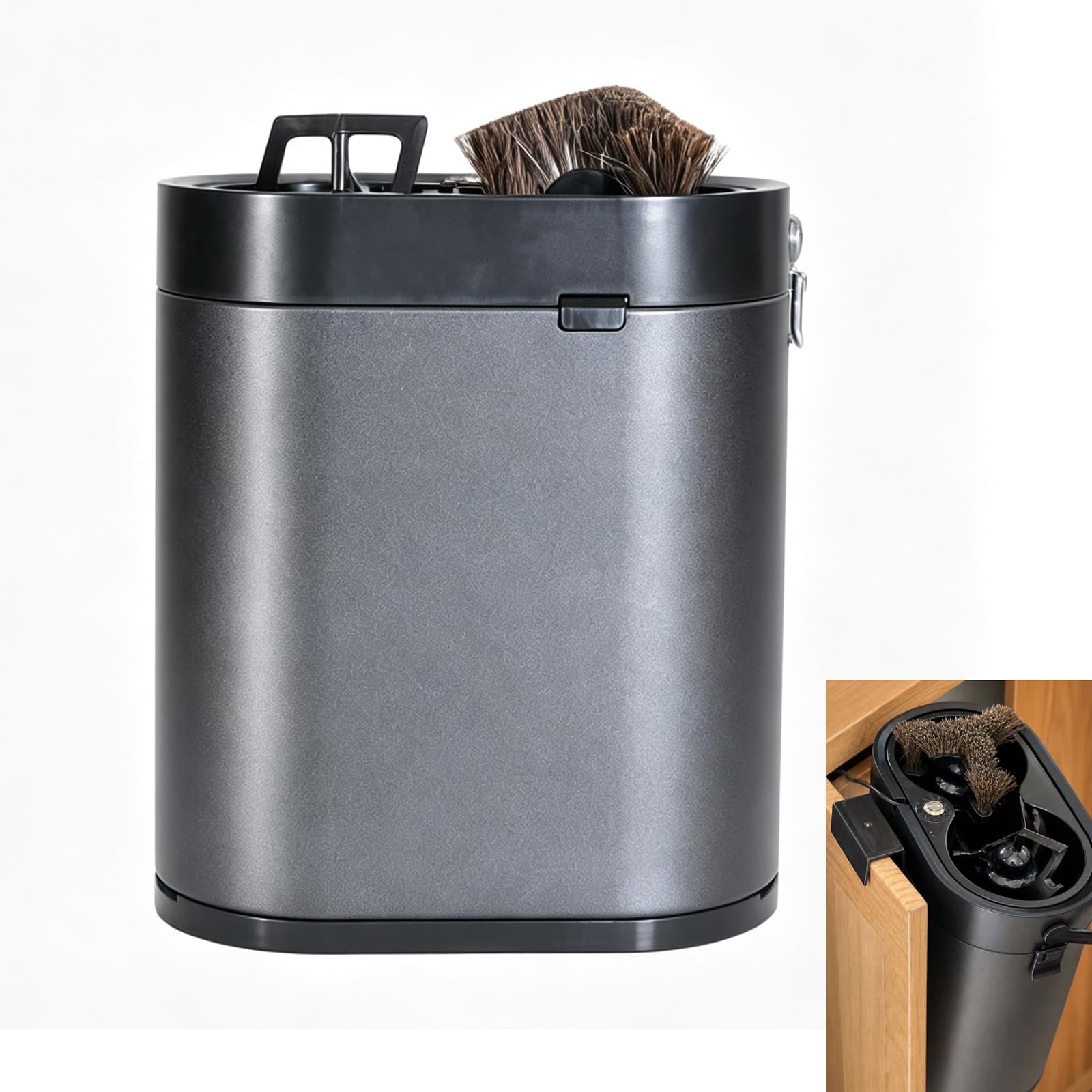 Limpiador Eléctrico De Portafiltros De Café, Máquina Automática para Eliminar Los Posos De Café, Universal De 51/53/58 Mm, para Montaje En Pared Y Sobremesa