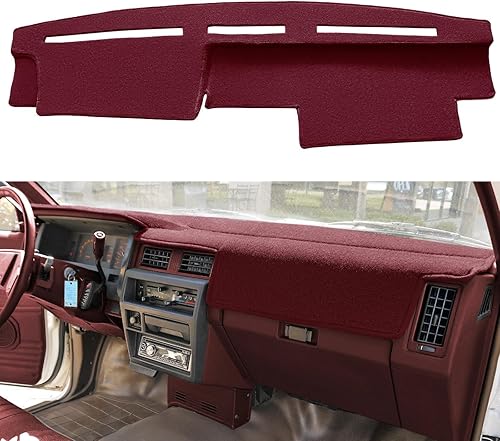 Funda para salpicadero de Nissan Pathfinder D21 Hardbody Pickup Truck 1986-1993, protector de alfombrilla para tablero (Marrón) F77