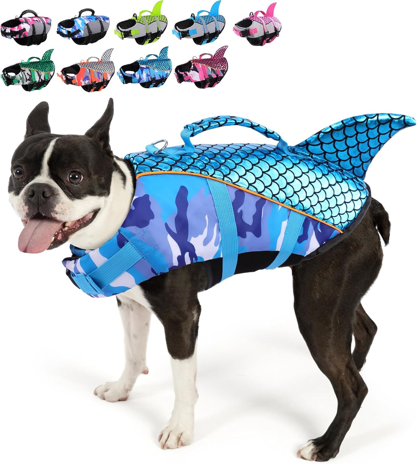 MIGOHI Dog Life Jacket, Shark Fin Dog Life Vest with