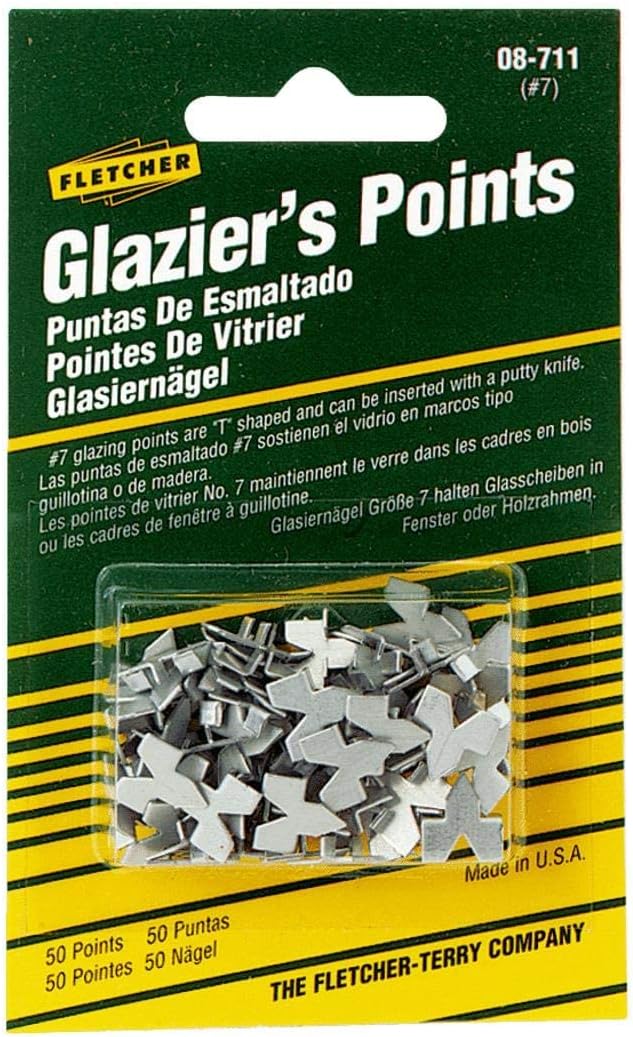 Fletcher Glazier Points Repairing or reglazing Windows 50 pk